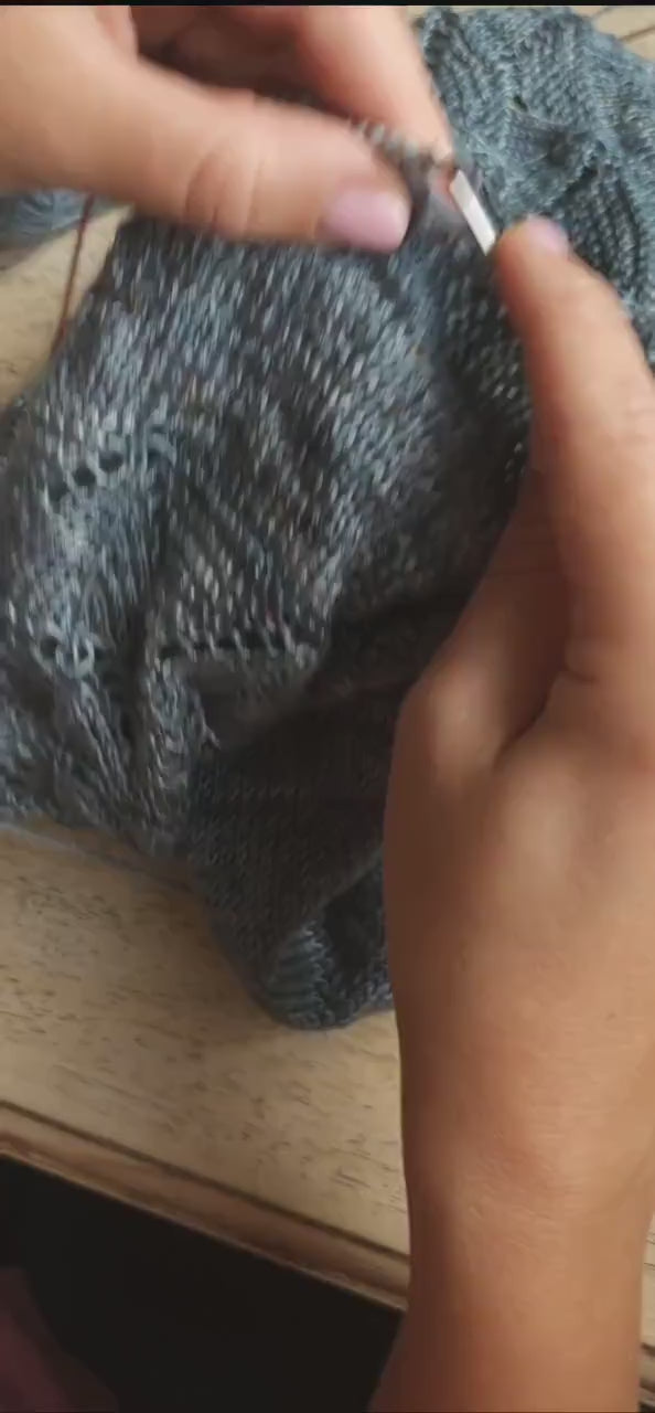 KNITTING PATTERN, Glacier Top, Beginner Friendly Lace Knitwear Tee PDF Tutorial, Vegan Yarn Summer T-Shirt, Draped Top, Easy Sweater Shirt