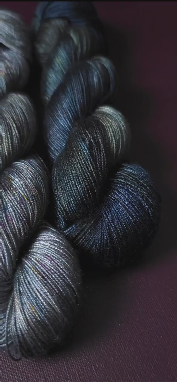 Lucky Dip Hand Dyed Vegan Yarn Fade Set, One Of A Kind Knitting Yarn, Fingering Weight Tencel Yarn, Shiny Hand Painted Crochet Thread