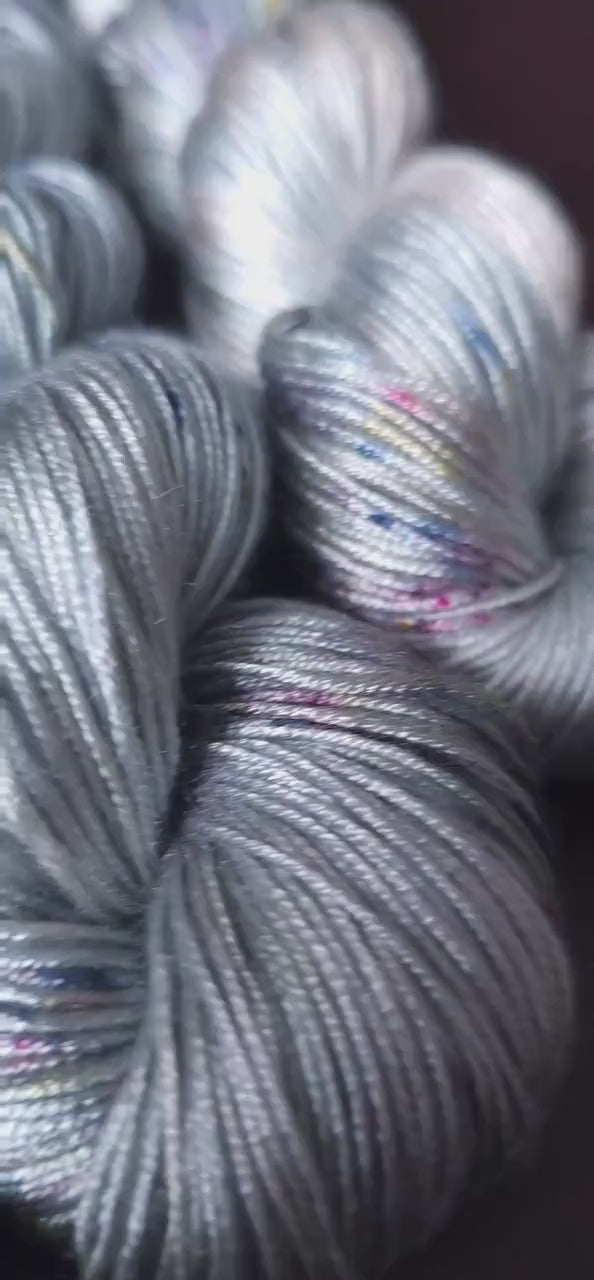 Lucky Dip, Purple Cloud, Hand Dyed Vegan Yarn, Fade Set, Tencel DK weight, Hand Painted Thread, knitting, crochet, weaving yarn