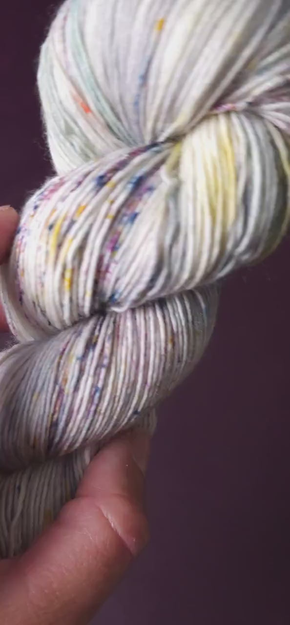 Desert Stone, hand dyed merino singles yarn, gifts for knitters, gold lurex sock yarn, colorful knitting supplies, merino crochet yarn