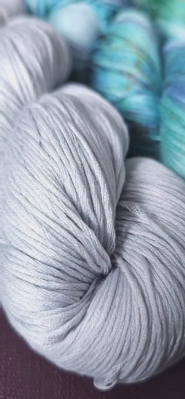 Lucky Dip nr2, Hand Dyed Vegan Yarn, Fade Set, mercerized cotton fingering weight, Hand Painted Thread, knitting, crochet, weaving yarn
