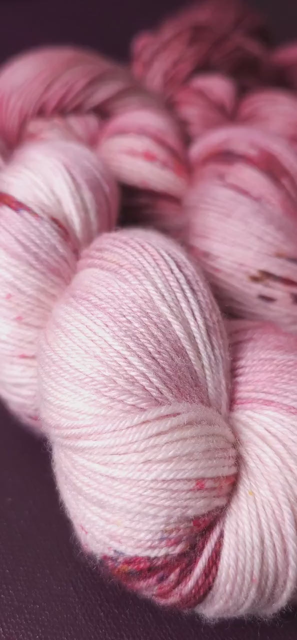 Hand dyed yarn Set ~ Rasberry Passion ~ soft merino sock yarn , single ply, DK, Aran, Mohair Silk thread, knitting and crochet yarn