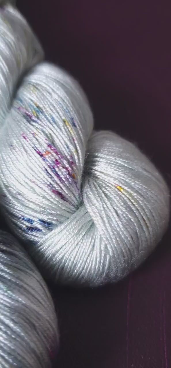 Lucky Dip nr 2 Hand Dyed Vegan Yarn Fade Set, One Of A Kind Knitting Yarn, Fingering Weight Tencel Yarn, Shiny Hand Painted Crochet Thread
