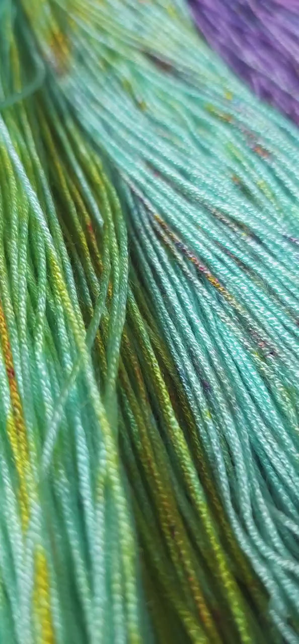 Hand Dyed Vegan Yarn, Fade Set, Rainbow Popsicle Fade, Tencel / Bamboo Yarn, Mercerized Cotton, Hand Painted Fingering/DK Weight Thread