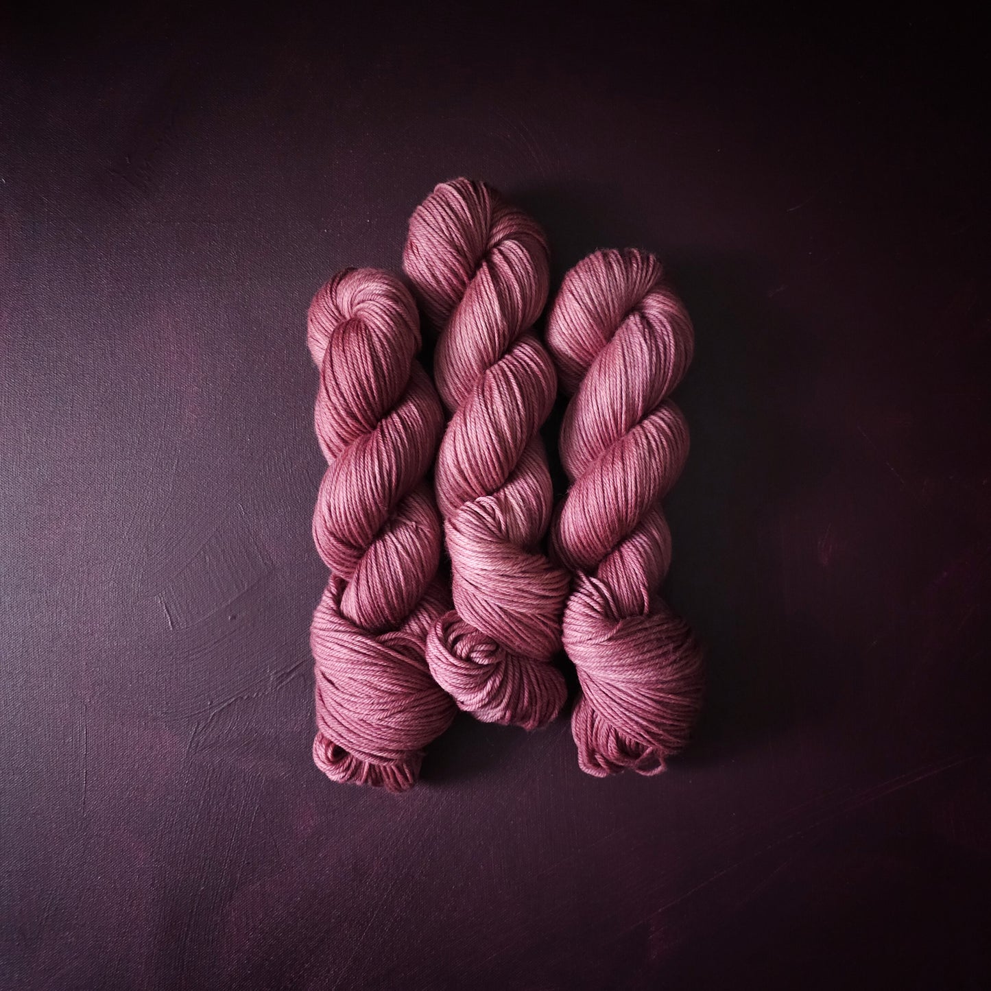 Old Rose, hand dyed merino singles yarn, gifts for knitters, gold lurex sock yarn, colorful knitting supplies, merino crochet yarn