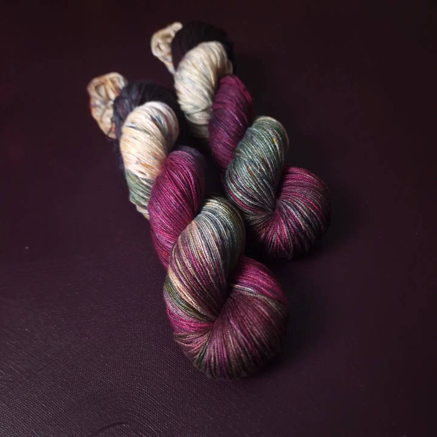 Hand dyed yarn ~ Reserved for Elizabeth ~ vegan, hand painted