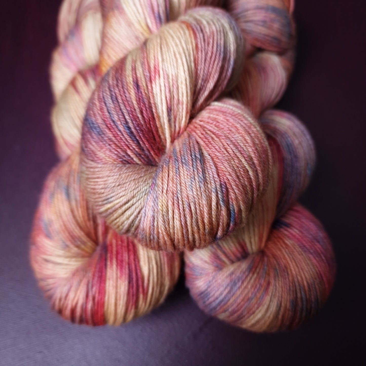 Hand dyed yarn ~ Reserved for Elizabeth  ~ Squishy Sock non superwash fingering weight, hand painted