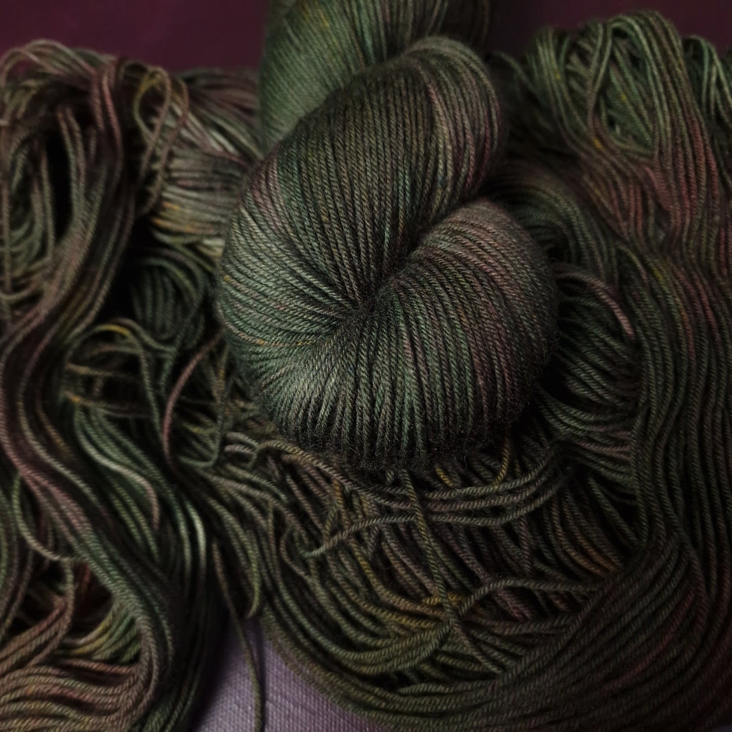 Hand dyed yarn ~ Moody Artichoke ***Dyed to order ~ Sock, Merino Singles, DK, Aran, Mohair Silk