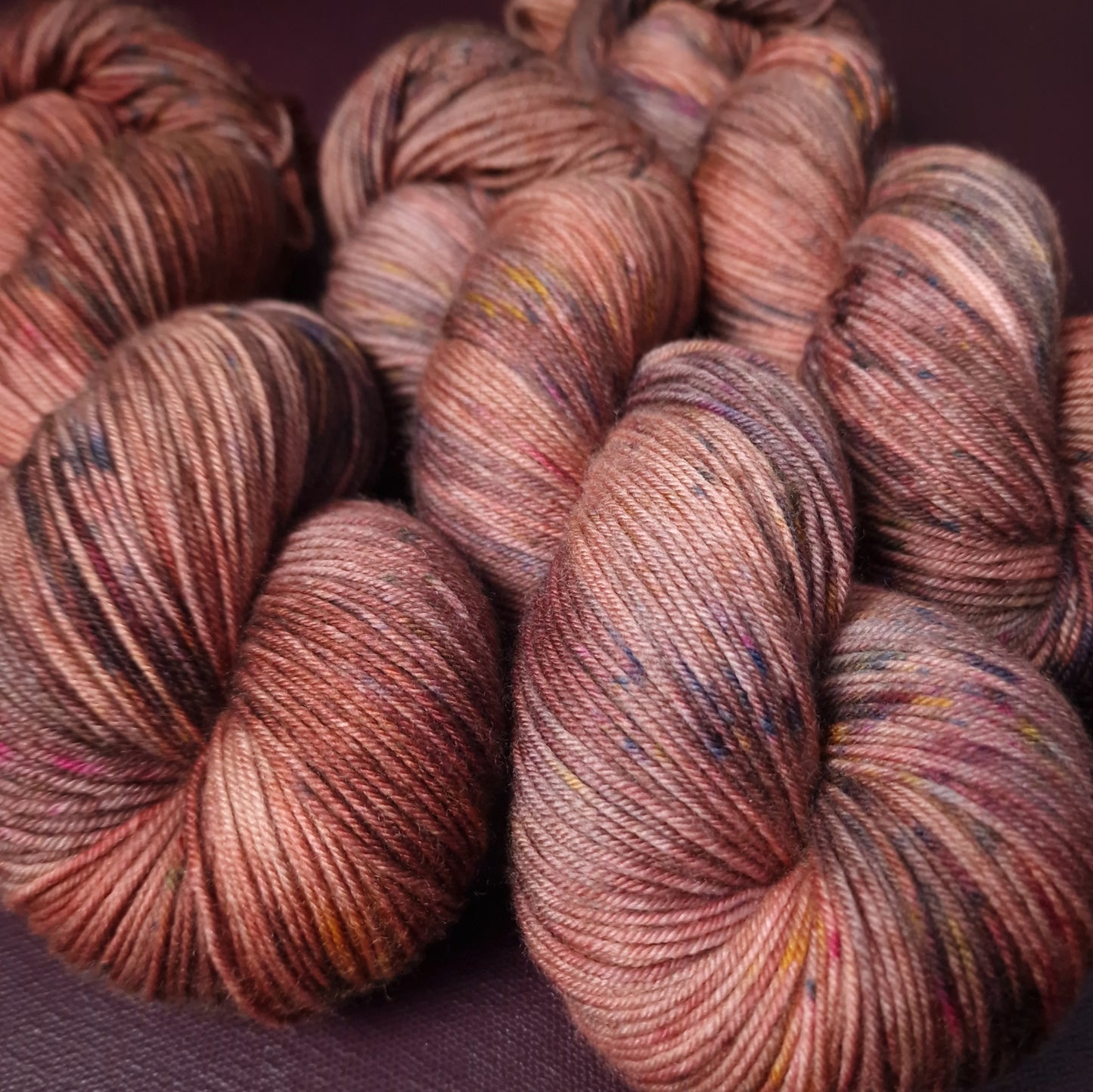 Hand dyed yarn ~ Rosewood ***Dyed to order ~ Sock, Merino Singles, DK, Aran, Mohair Silk