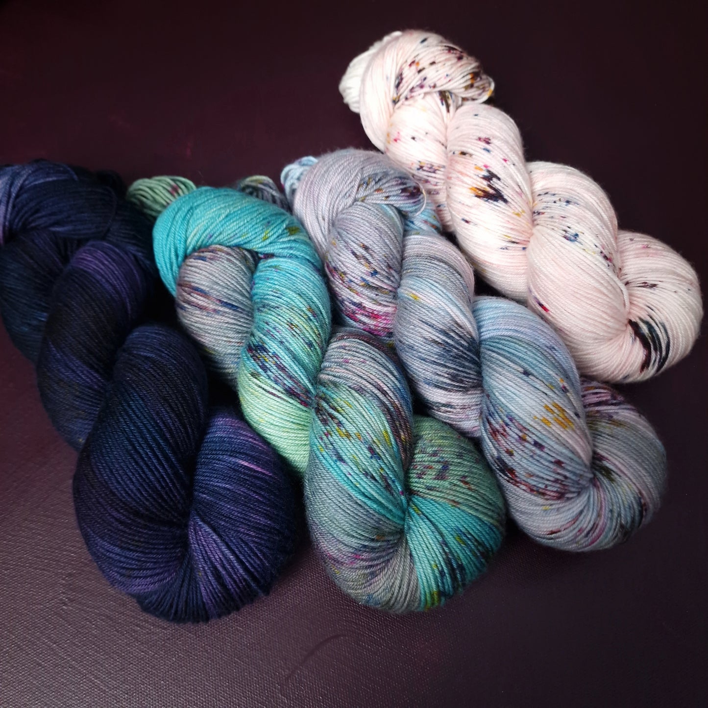 Hand dyed yarn ~ Midnight Rider ***Dyed to order ~ Sock, Merino Singles, DK, Aran, Mohair Silk