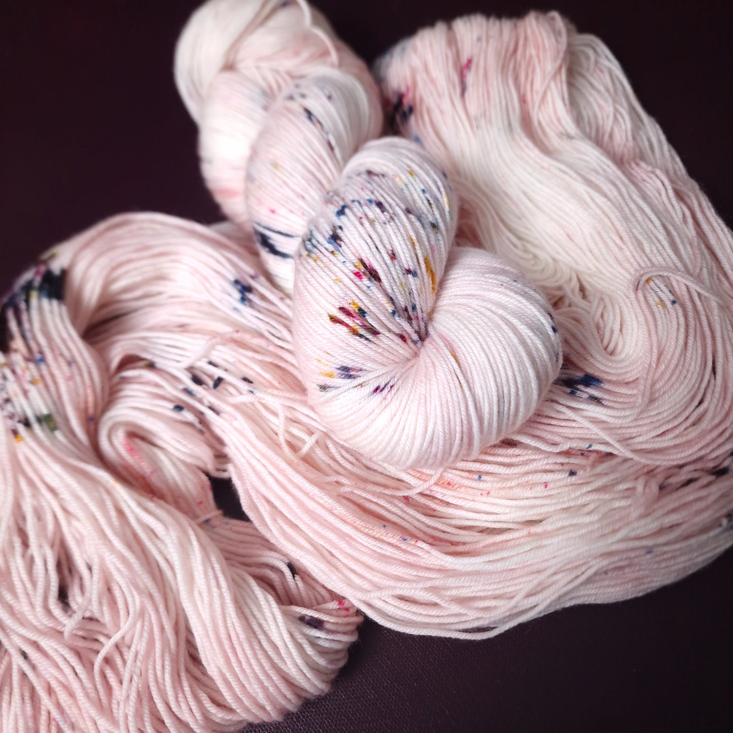 Hand dyed yarn ~ Strawberry Icing ***Dyed to order ~ Sock, Merino Singles, DK, Aran, Mohair Silk