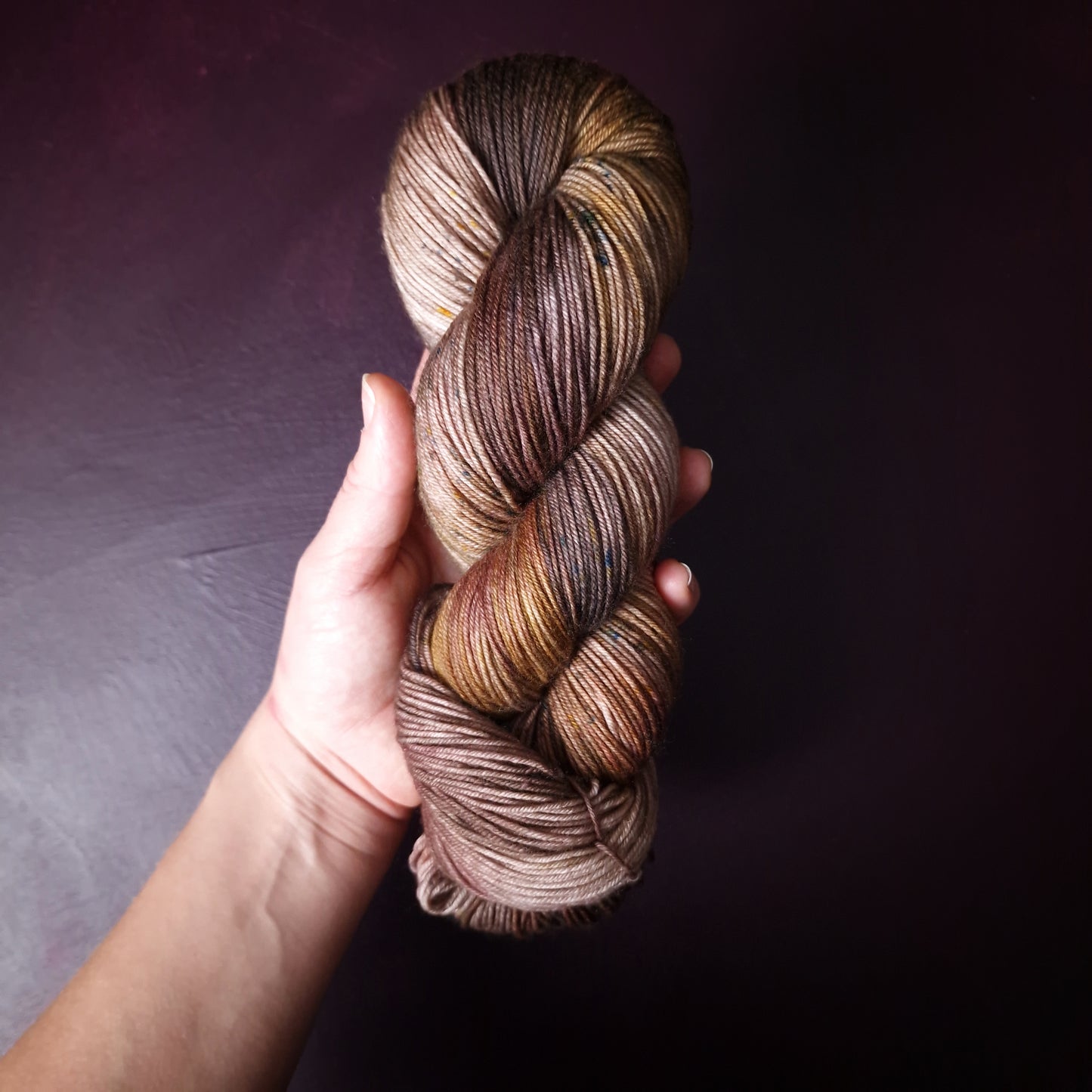 Hand dyed yarn ~ Dirty Chai Latte ***Dyed to order ~ Sock, Merino Singles, DK, Aran, Mohair Silk