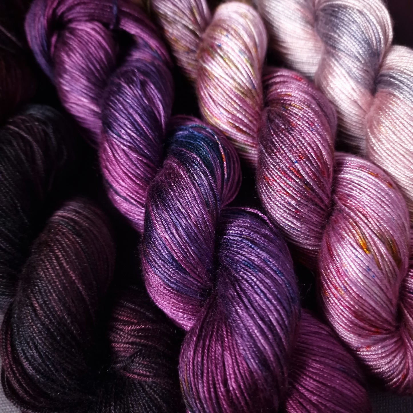 Hand dyed yarn ~ Fade Set*** Dyed to order ~ Mrs. Roberston's Rose Garden ~ tencel yarn, bamboo yarn, vegan, hand painted, fingering, DK
