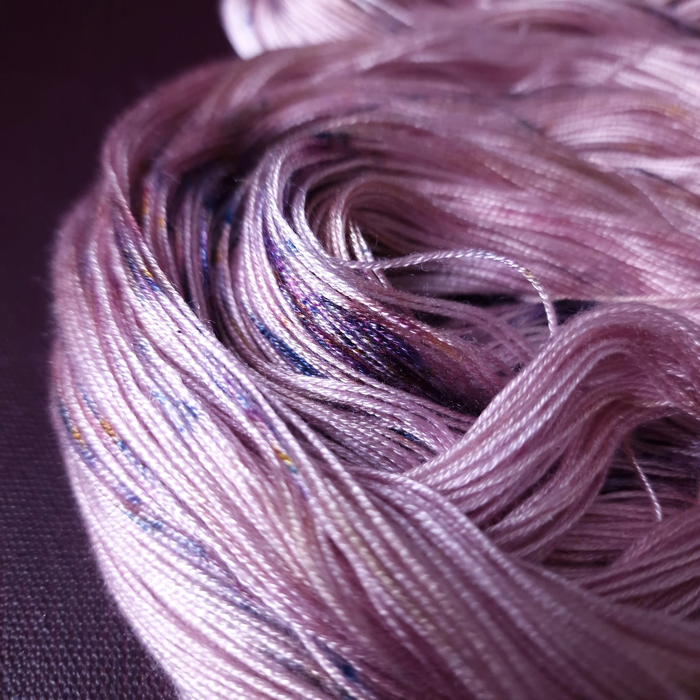 Hand dyed yarn ~ Unicorn Sprinkles *** Dyed to order ~ fingering / DK weight tencel OR bamboo yarn, vegan, hand painted