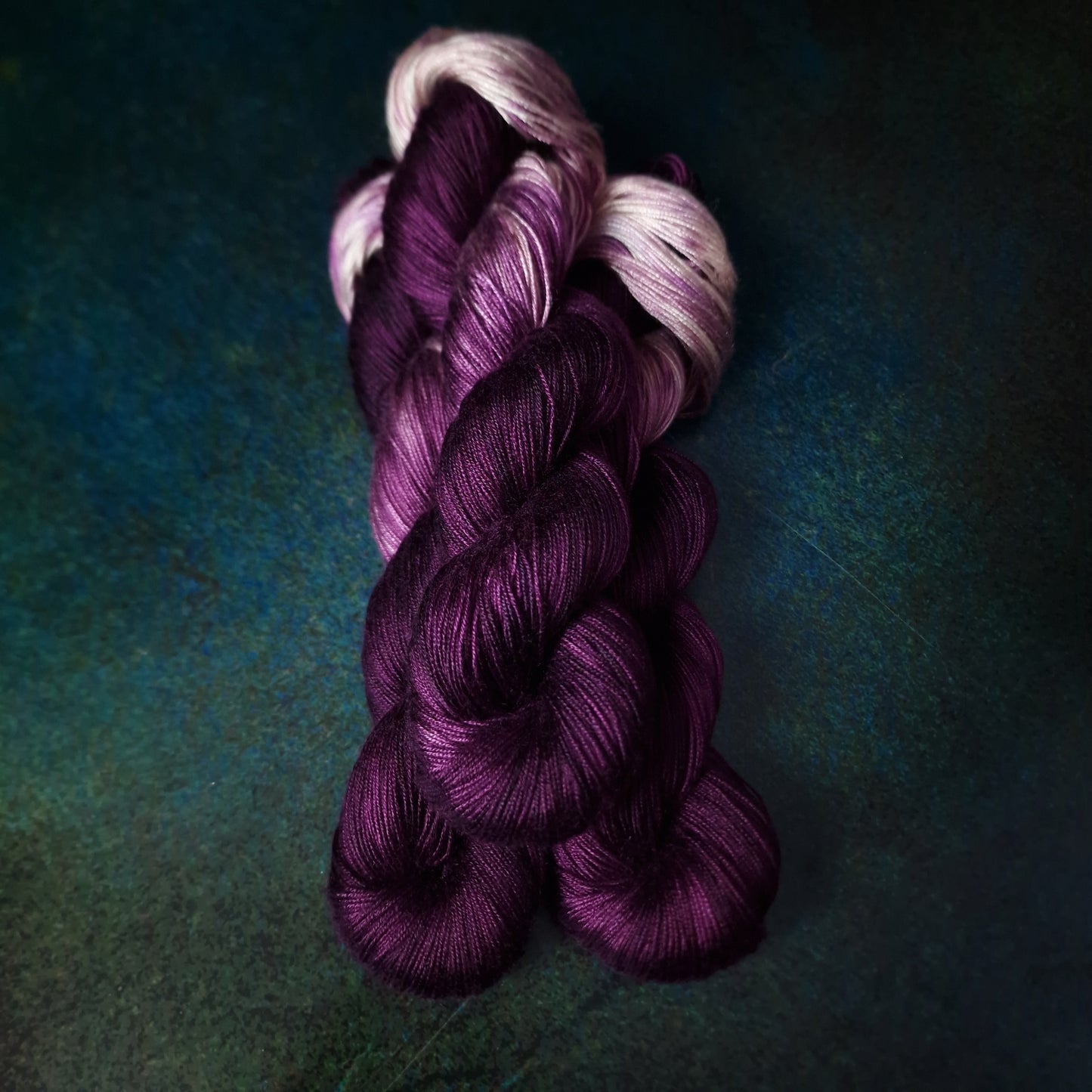 Hand dyed yarn ~ Berry Love Affair*** Dyed to order ~ fingering / DK weight tencel OR bamboo yarn, vegan, hand painted