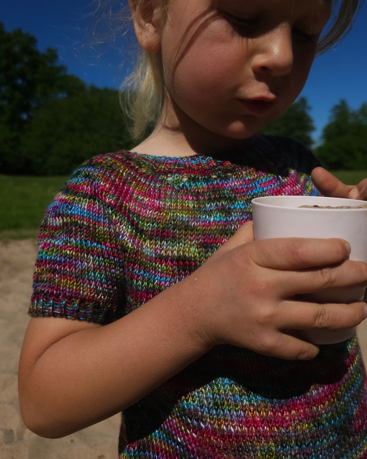 KNITTING PATTERN, Play time tee, Beginner Friendly Kids Knitwear Tee PDF Tutorial, Vegan Yarn Summer T-Shirt, Draped Top, Easy Sweater Shirt