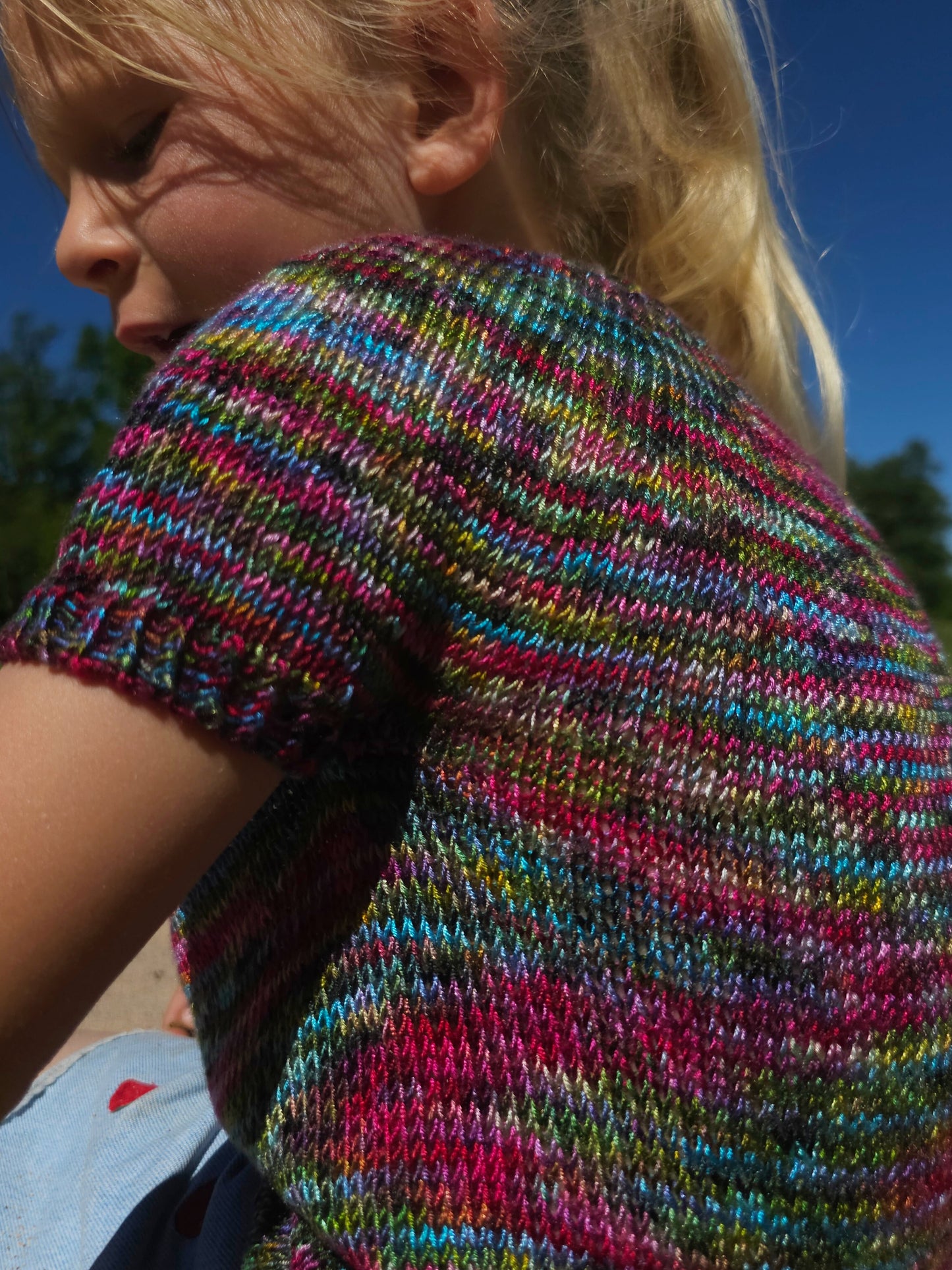 KNITTING PATTERN, Play time tee, Beginner Friendly Kids Knitwear Tee PDF Tutorial, Vegan Yarn Summer T-Shirt, Draped Top, Easy Sweater Shirt