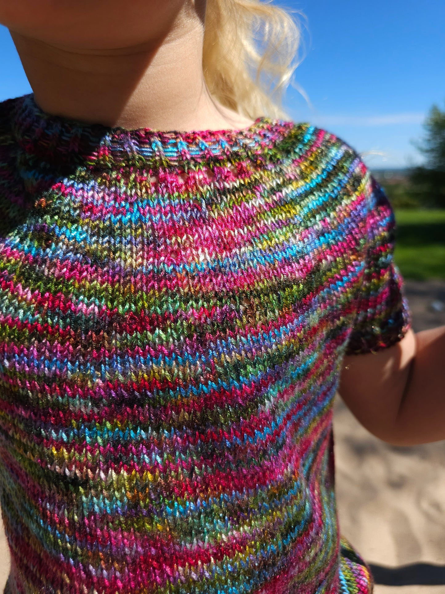 KNITTING PATTERN, Play time tee, Beginner Friendly Kids Knitwear Tee PDF Tutorial, Vegan Yarn Summer T-Shirt, Draped Top, Easy Sweater Shirt