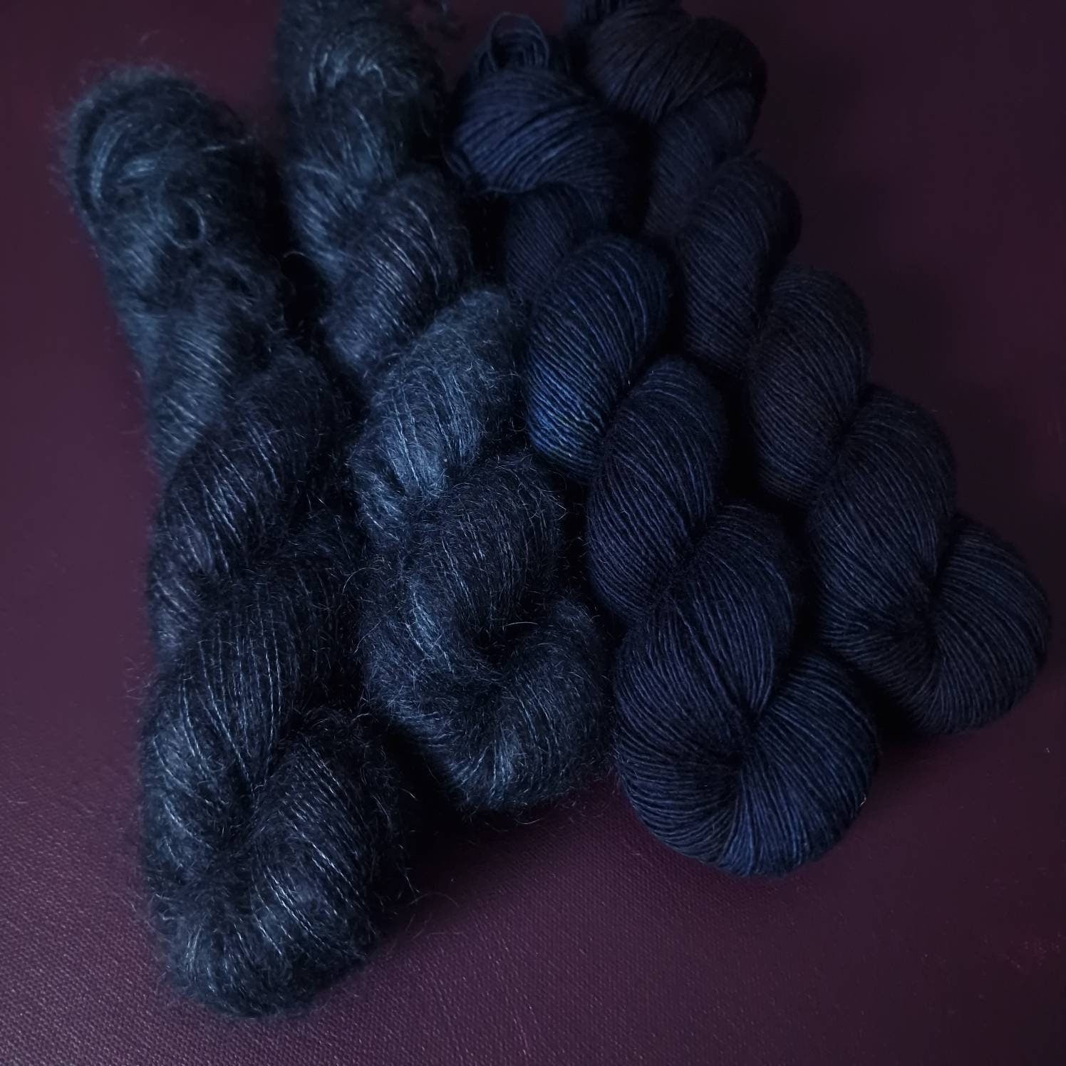 Hand dyed yarn ~ Ocean Deep***Dyed to order ~ Sock, Merino Singles, DK, Aran, Mohair Silk
