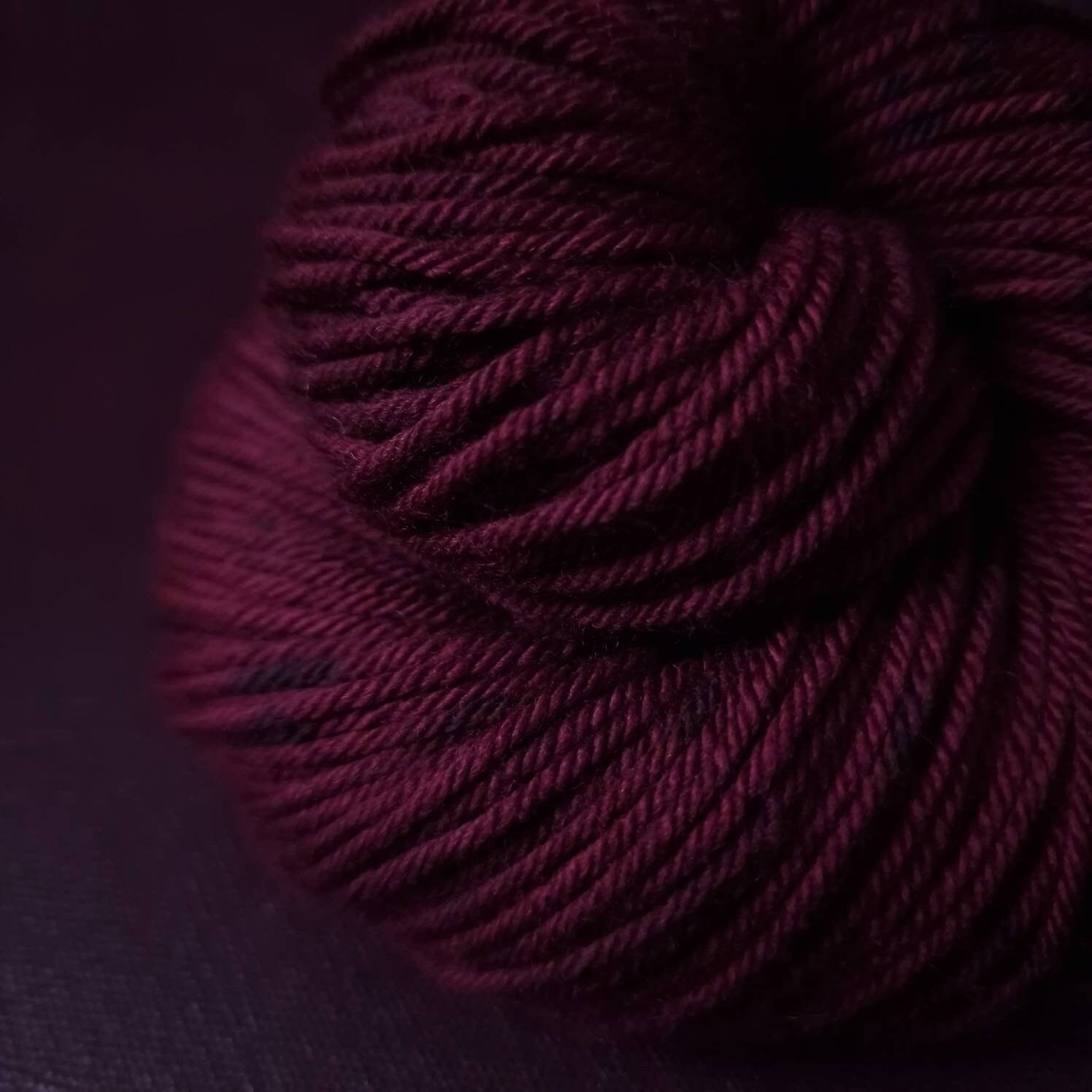 Hand dyed yarn ~ Black Cherry***Dyed to order ~ Sock, Merino Singles, DK, Aran, Mohair Silk