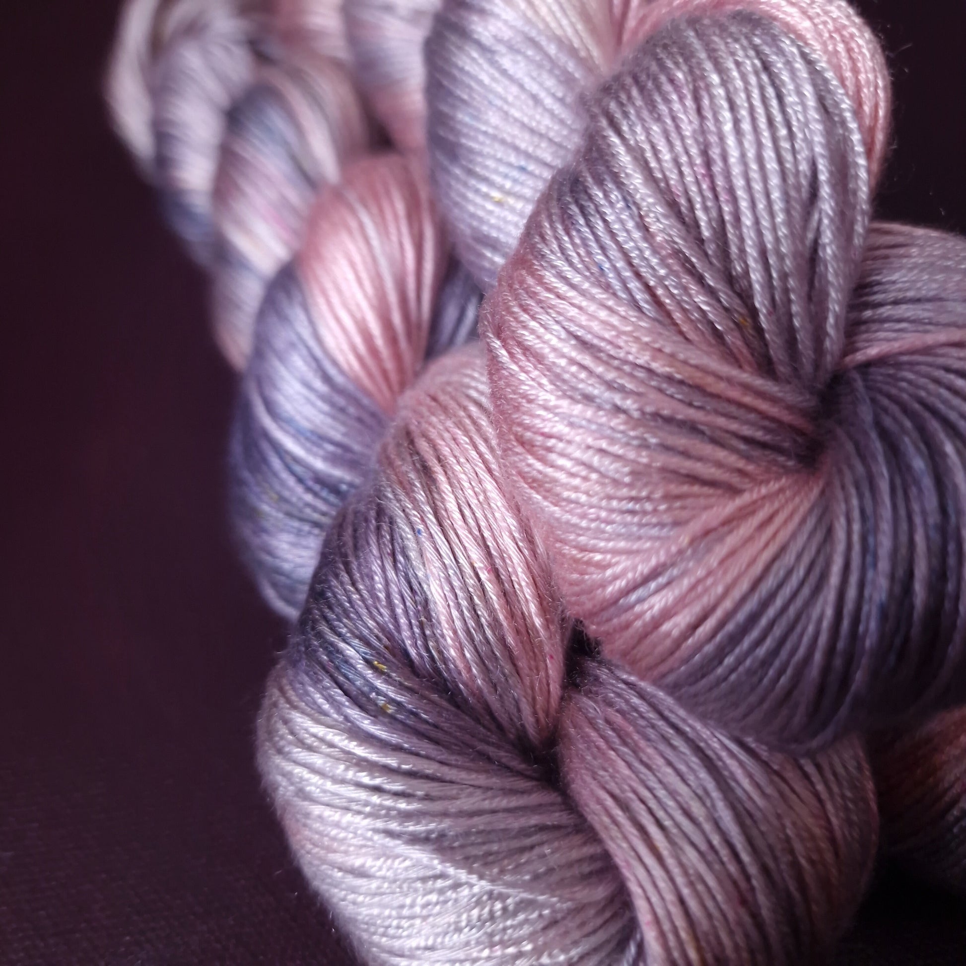 Hand dyed yarn ~ Unicorn Fairy ***Dyed to order ~ fingering / DK weight tencel OR bamboo yarn, vegan, hand painted