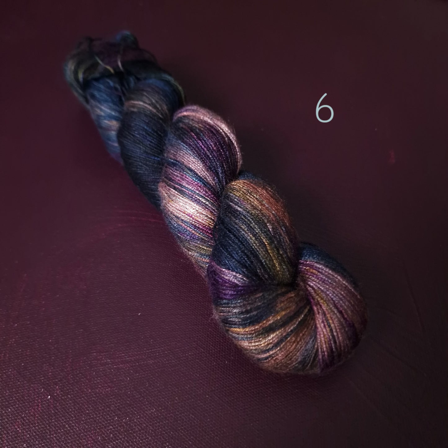 Hand dyed yarn ~ one hit wonders ~ bamboo fingering, vegan, hand painted, indie dyed