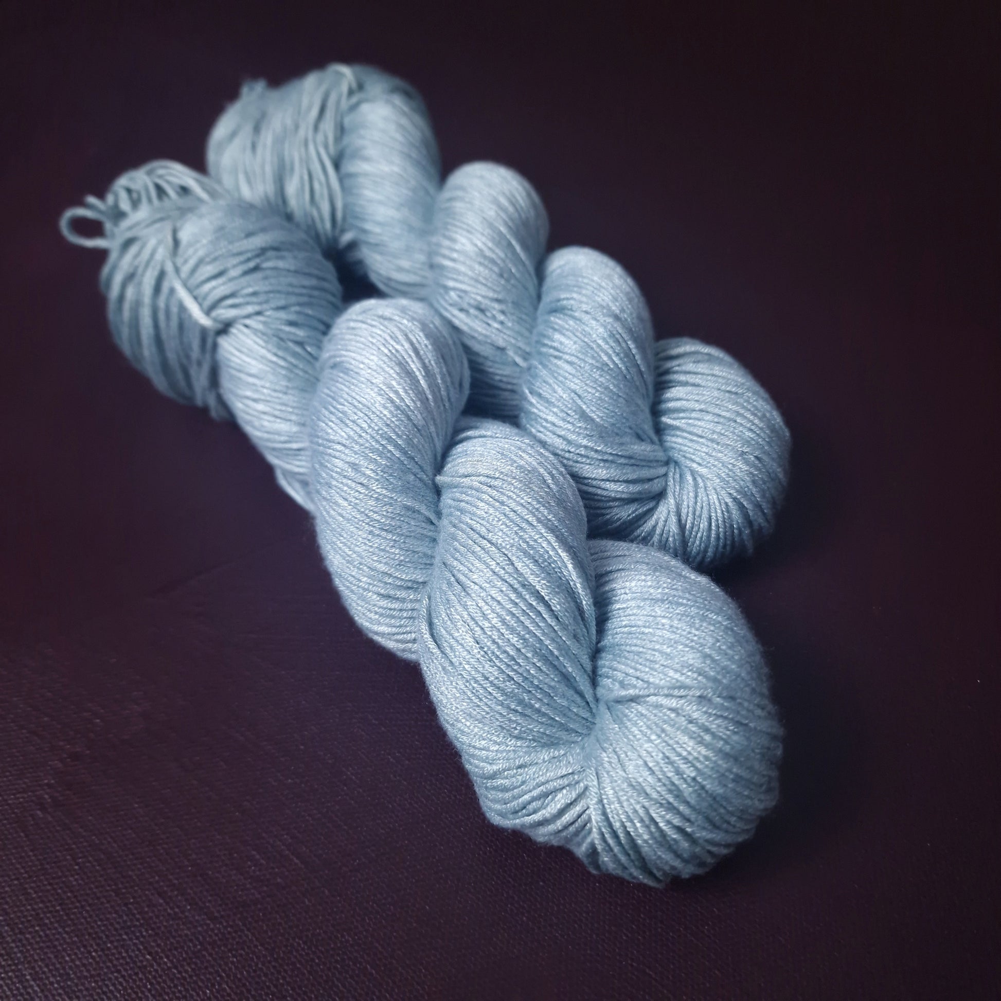Hand dyed yarn ~ Sky High ***Dyed to order ~ fingering / DK weight tencel OR bamboo yarn, vegan
