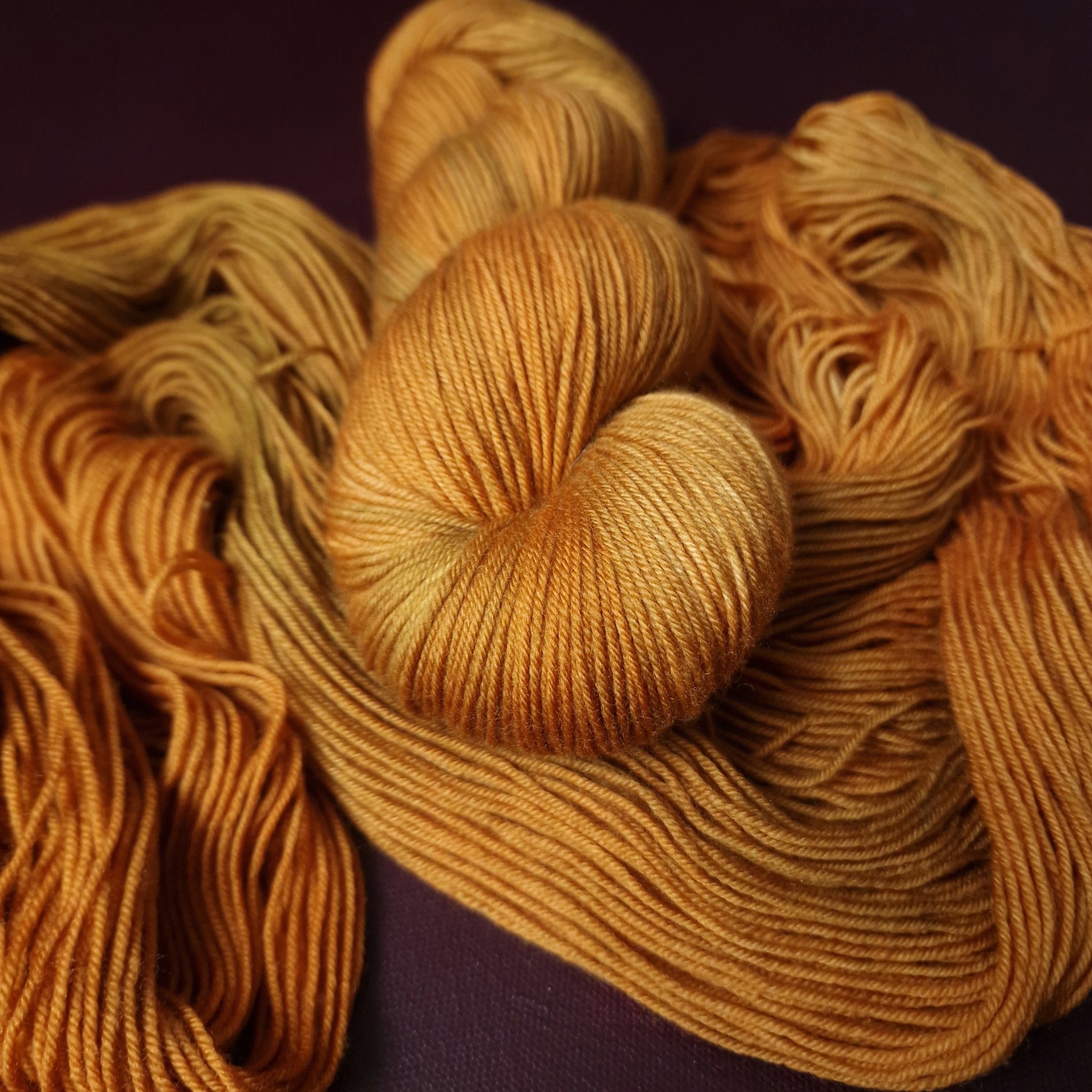 Hand dyed yarn ~ Mustard Seed ***Dyed to order ~ Sock, Merino Singles, DK, Aran, Mohair Silk