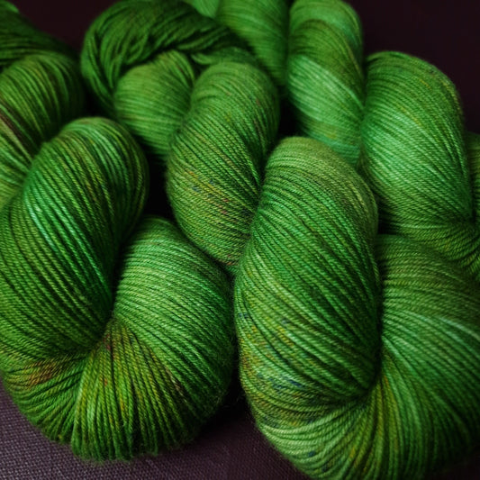 Hand dyed yarn ~ Granny Smith ***Dyed to order ~ Sock, Merino Singles, DK, Aran, Mohair Silk
