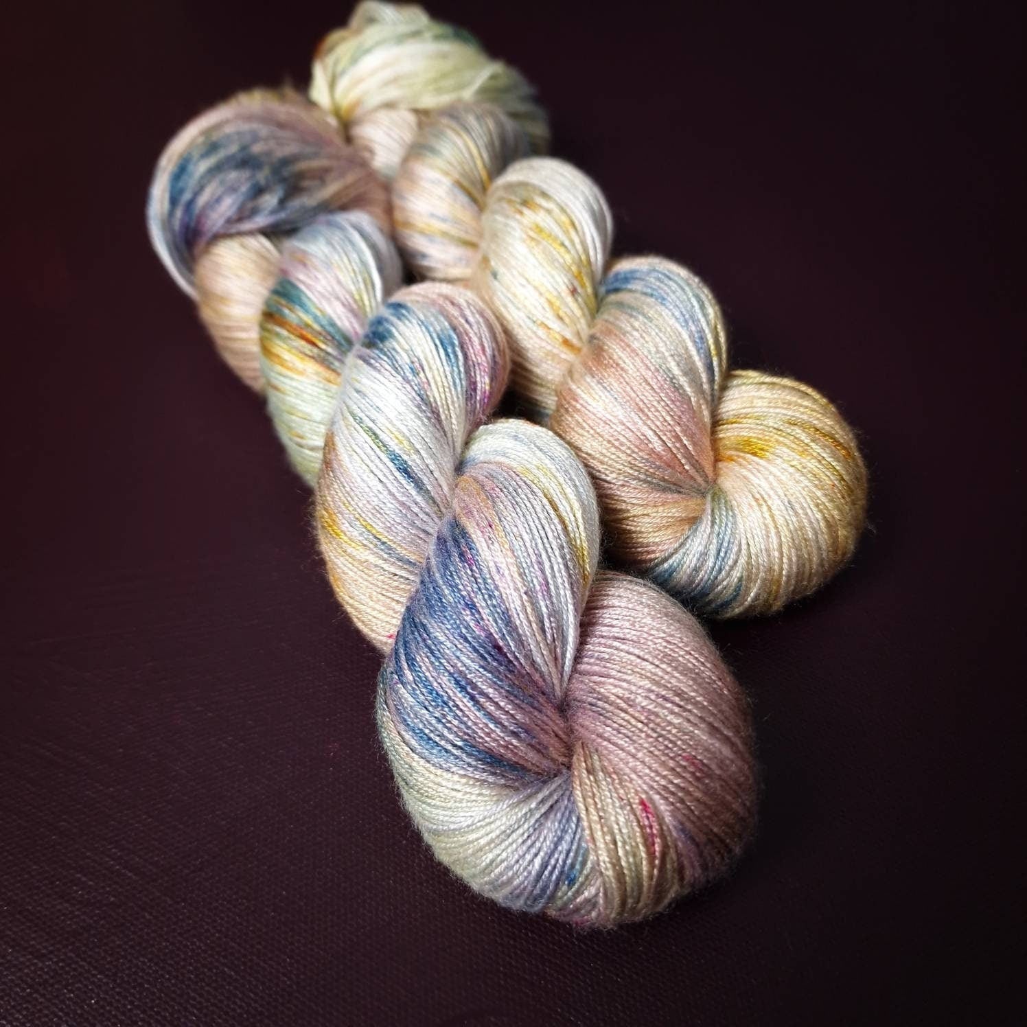 Hand dyed yarn ~ Claude M. Collection ~ Meadows in Giverny ***Dyed to order ~ fingering / DK weight tencel OR bamboo yarn, vegan