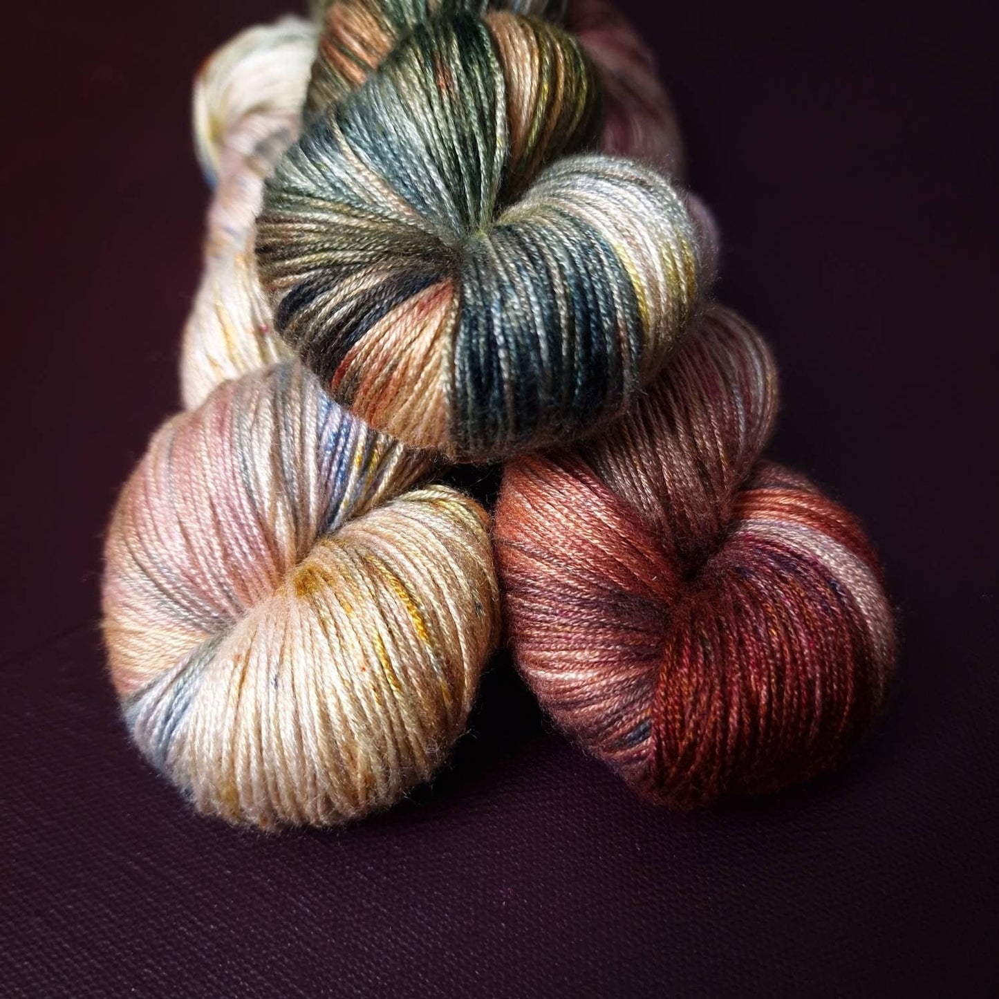 Hand dyed yarn ~ Claude M. Collection ~ Meadows in Giverny ***Dyed to order ~ fingering / DK weight tencel OR bamboo yarn, vegan