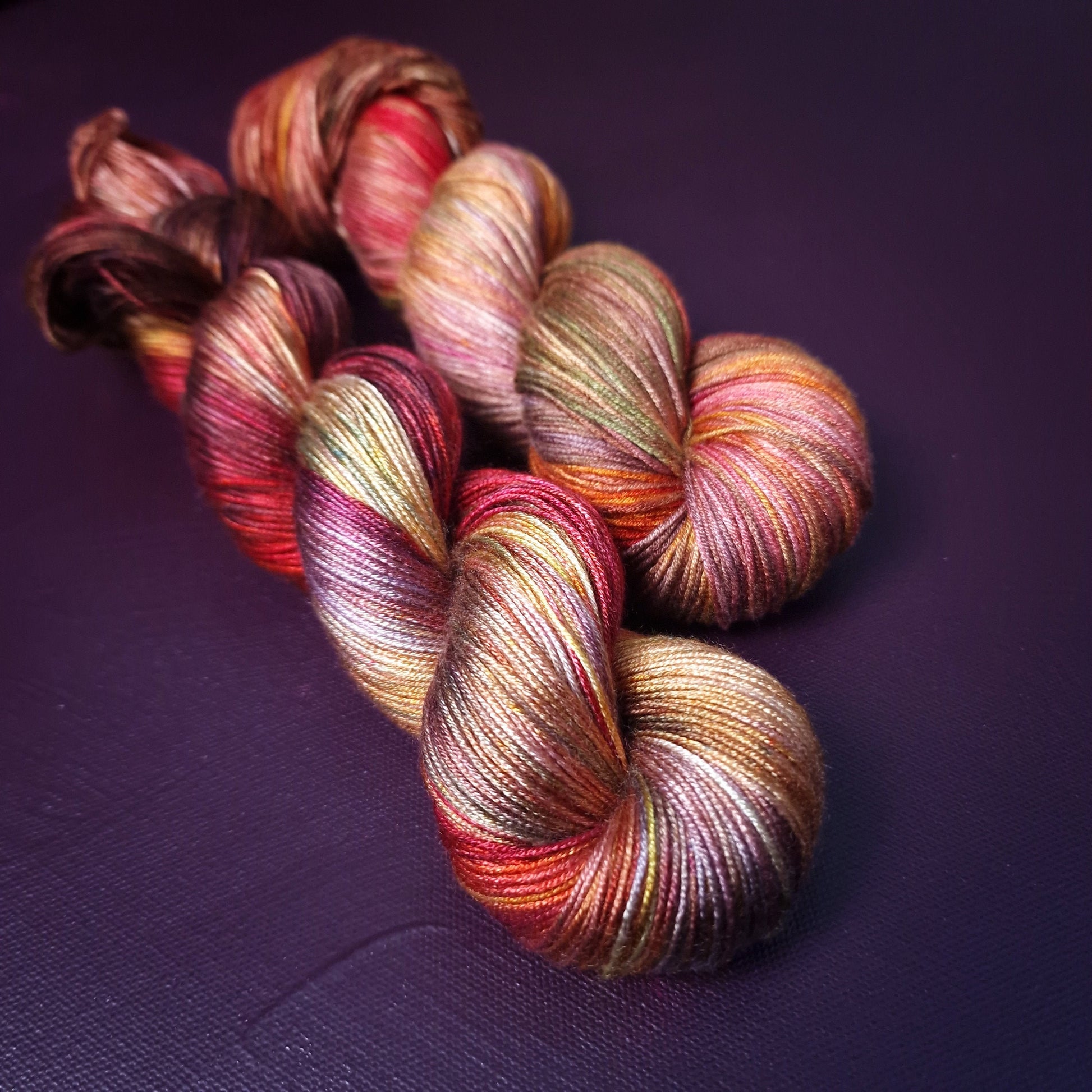 Hand dyed yarn ~ Claude M. Collection ~ Peaches ***Dyed to order ~ fingering / DK weight tencel OR bamboo yarn, vegan