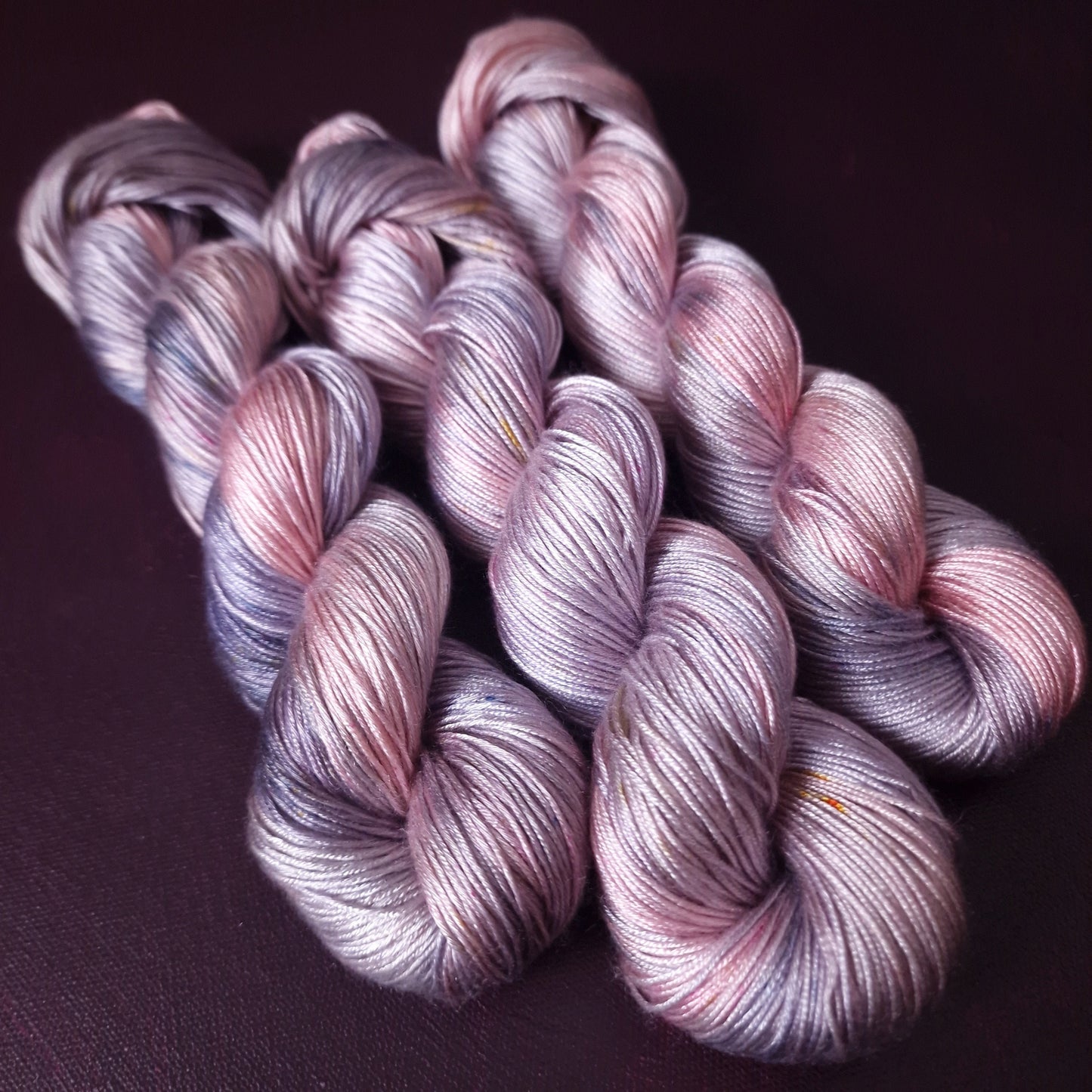 Hand dyed yarn ~ Unicorn Fairy ***Dyed to order ~ fingering / DK weight tencel OR bamboo yarn, vegan, hand painted