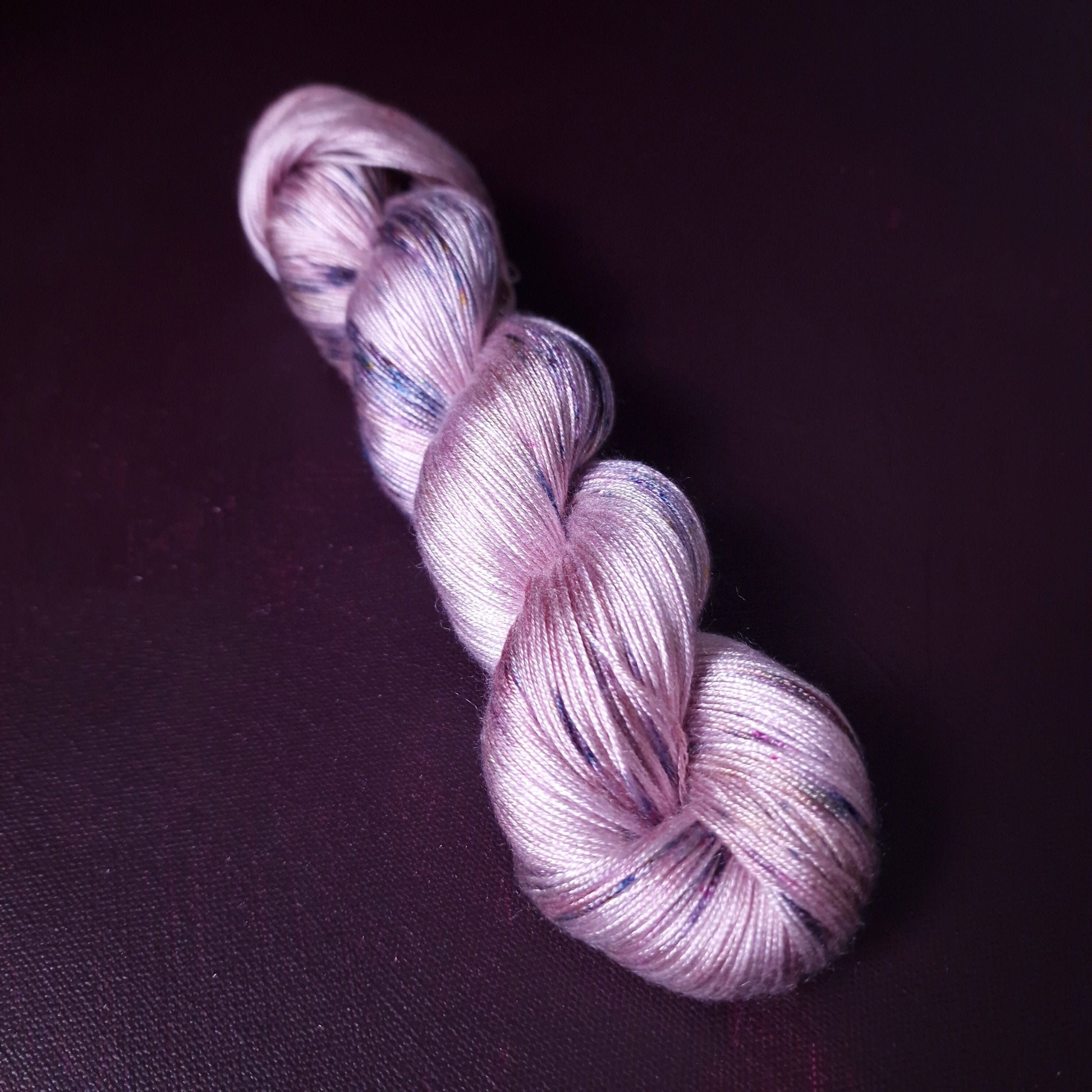 Hand dyed yarn ~ Unicorn Sprinkles *** Dyed to order ~ fingering / DK weight tencel OR bamboo yarn, vegan, hand painted