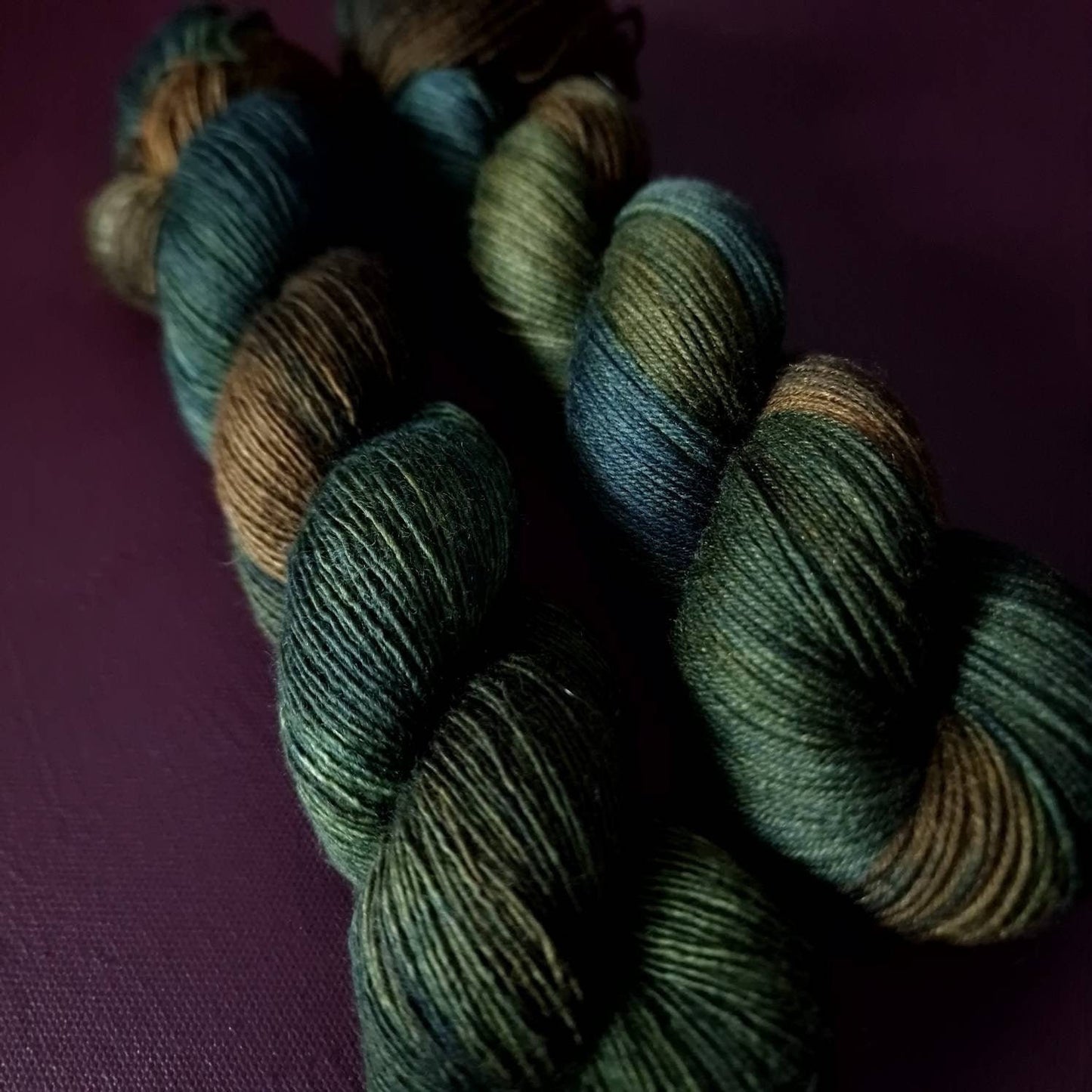 Hand dyed yarn ~ Forest Treasure***Dyed to order ~ Sock, Merino Singles, DK, Aran, Mohair Silk