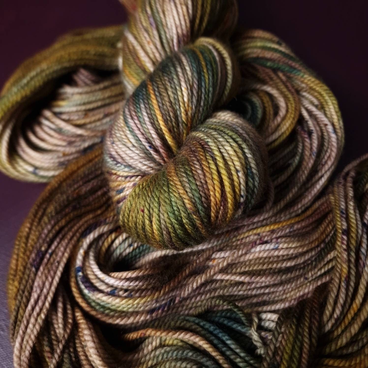 Hand dyed yarn ~ Acorn Bouqet***Dyed to order ~ Sock, Merino Singles, DK, Aran, Mohair Silk