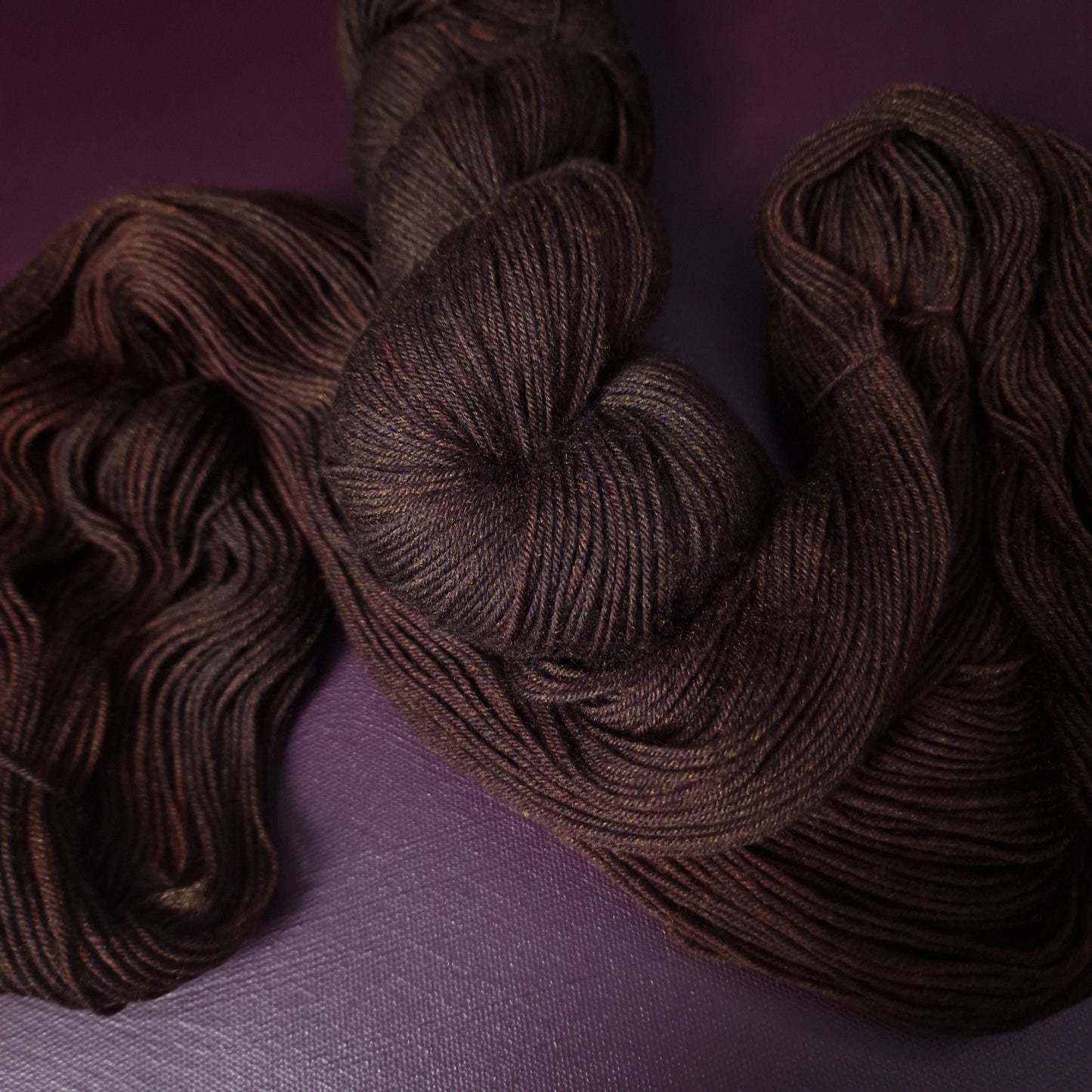 Hand dyed yarn ~ Dark Amber***Dyed to order ~ Sock, Merino Singles, DK, Aran, Mohair Silk