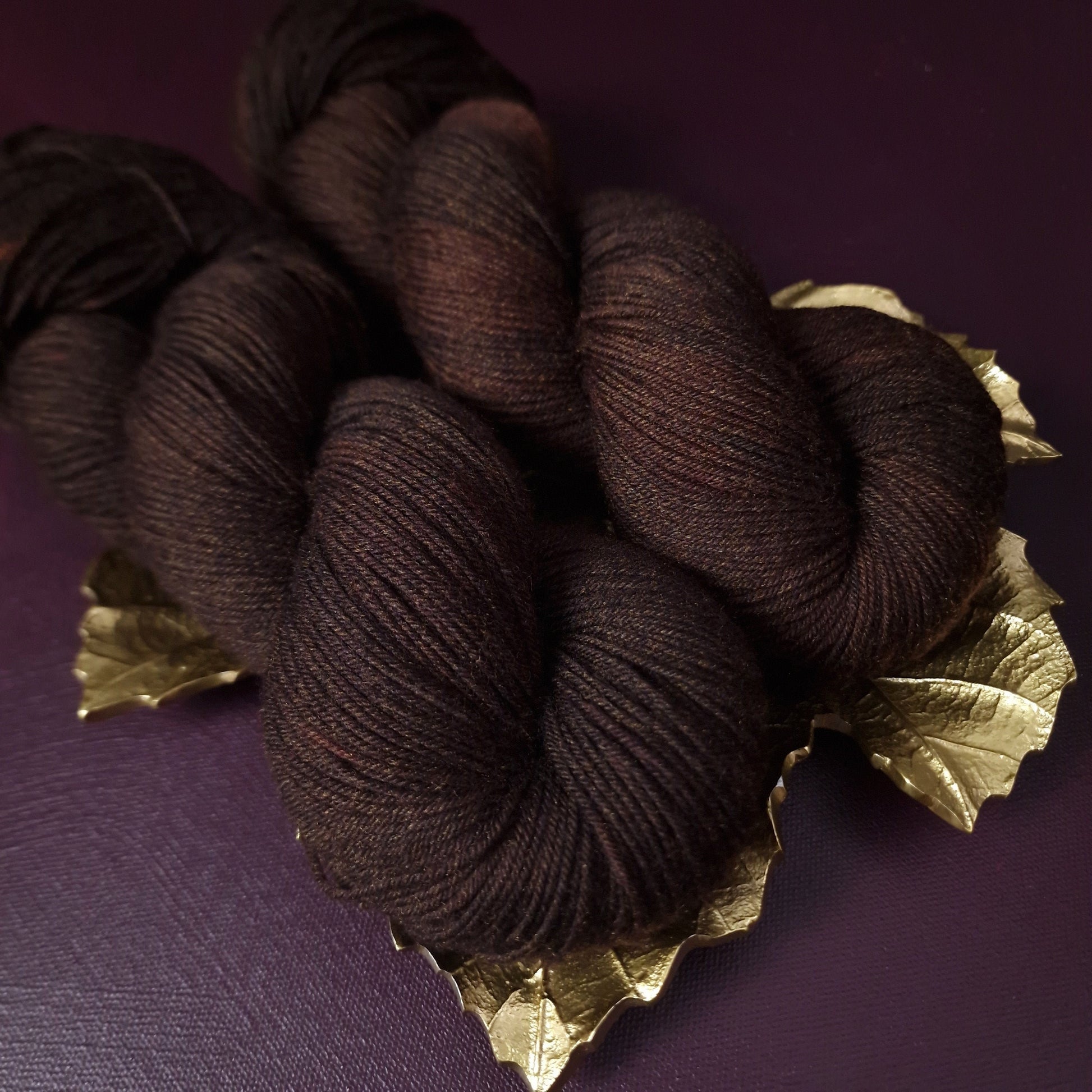 Hand dyed yarn ~ Dark Amber***Dyed to order ~ Sock, Merino Singles, DK, Aran, Mohair Silk