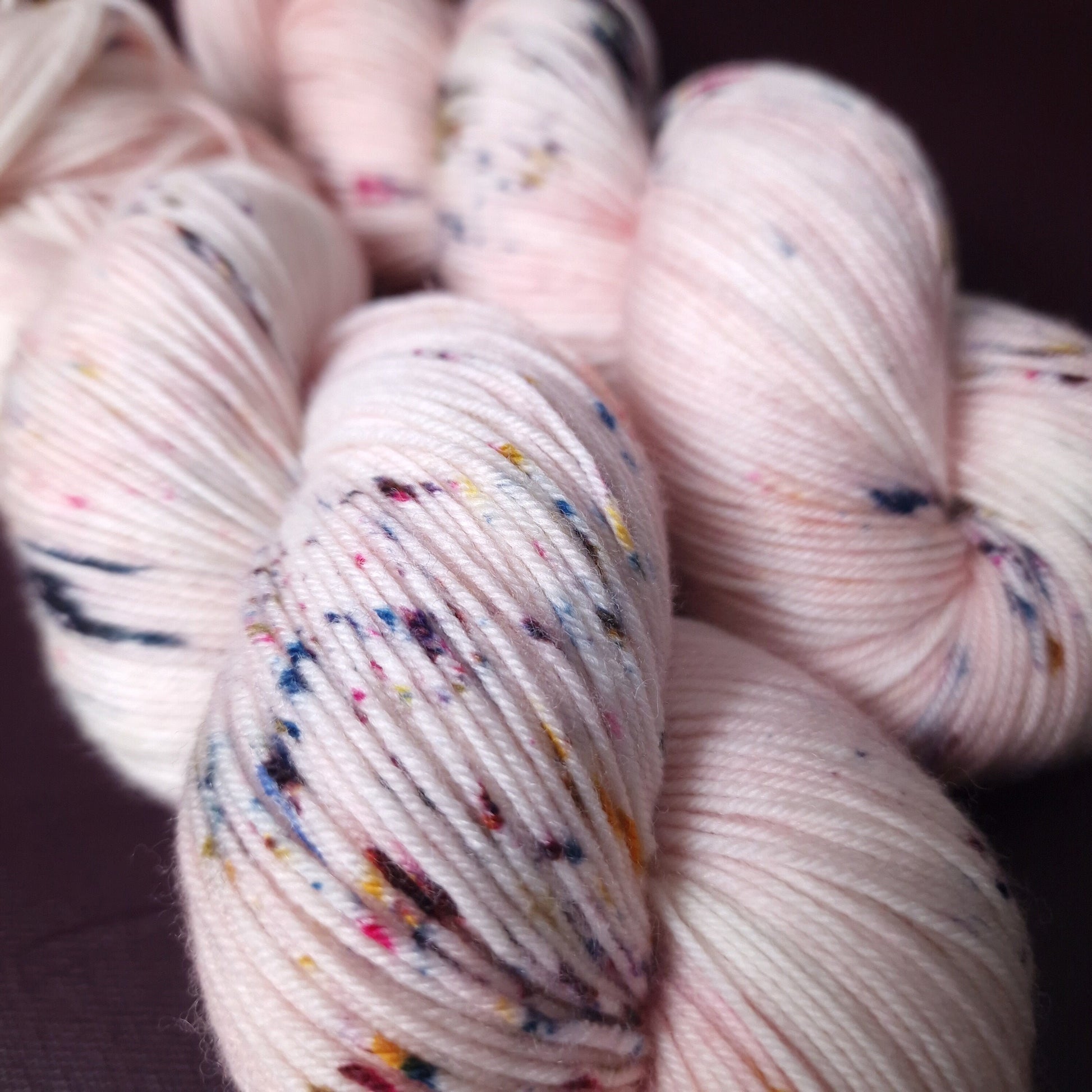 Hand dyed yarn ~ Strawberry Icing ***Dyed to order ~ Sock, Merino Singles, DK, Aran, Mohair Silk