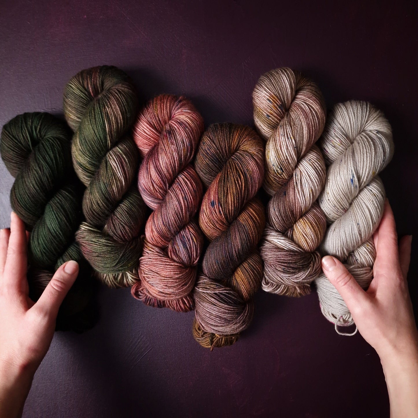 Hand dyed yarn ~ Autumn Romance ***Dyed to order ~ Sock, Merino Singles, DK, Aran, Mohair Silk