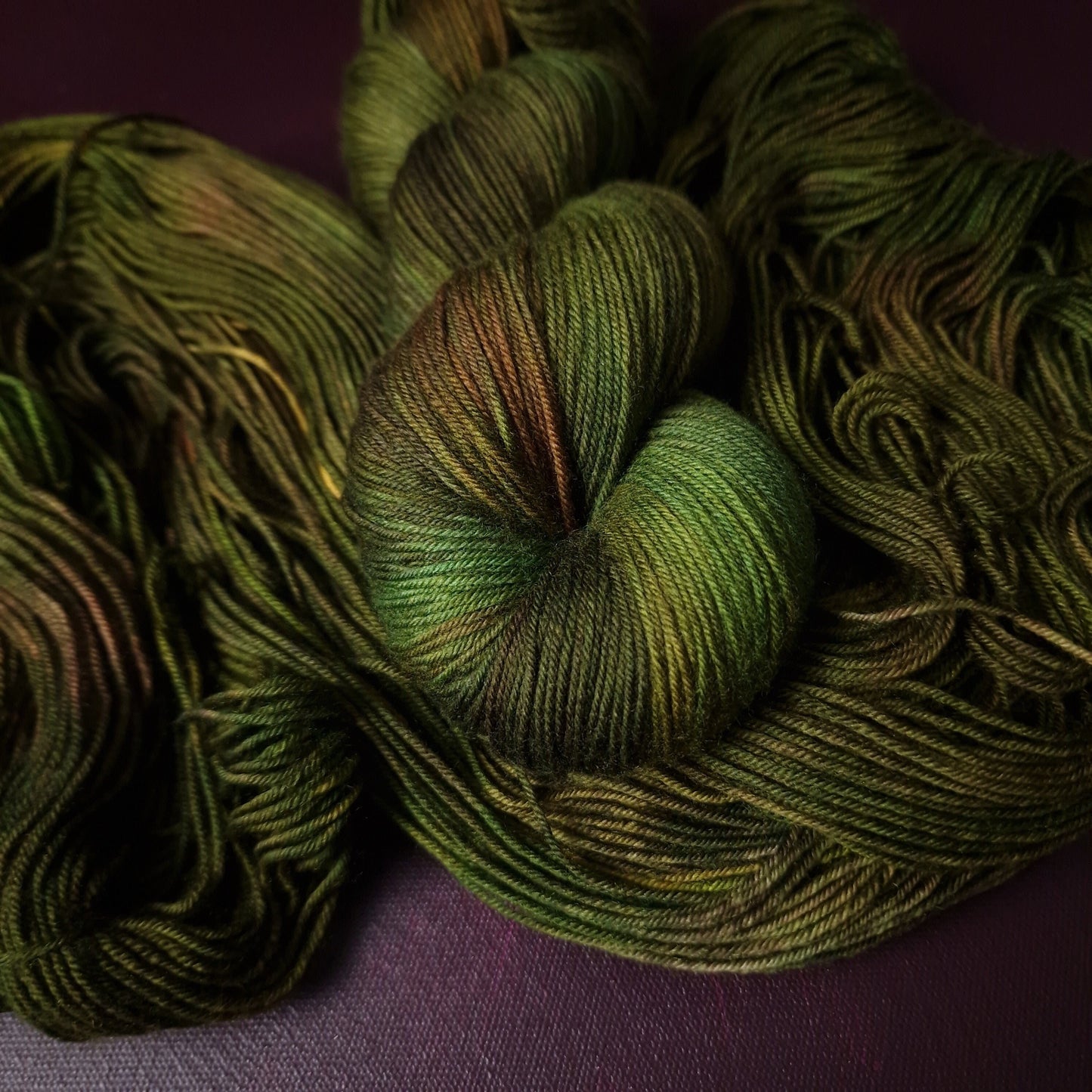 Hand dyed yarn ~ Enchanted Forest ***Dyed to order ~ Sock, Merino Singles, DK, Aran, Mohair Silk