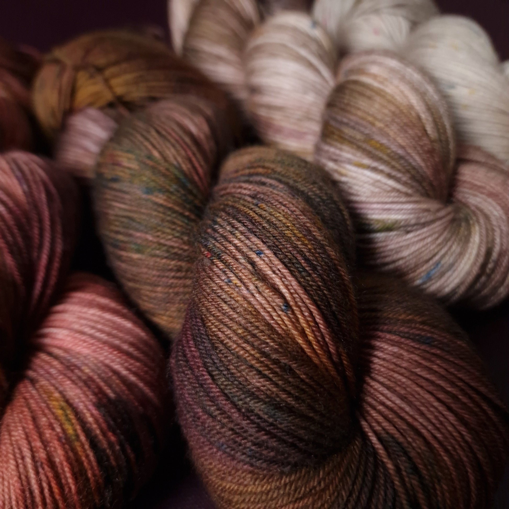 Hand dyed yarn Set ~ Autumn Stories ***Dyed to order ~ Sock, Merino Singles, DK, Aran, Mohair Silk