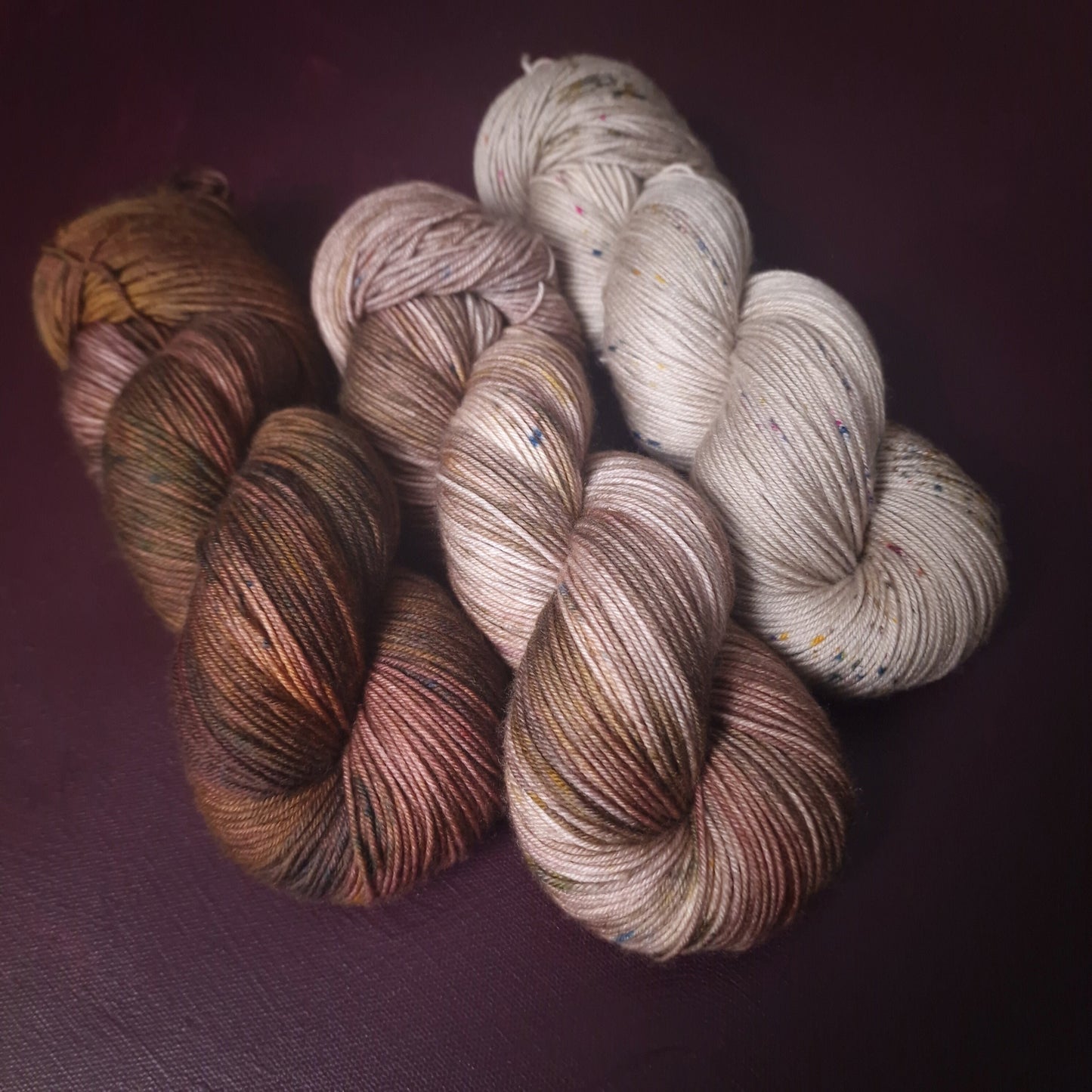 Hand dyed yarn Set ~ Autumn Dreams ***Dyed to order ~ Sock, Merino Singles, DK, Aran, Mohair Silk