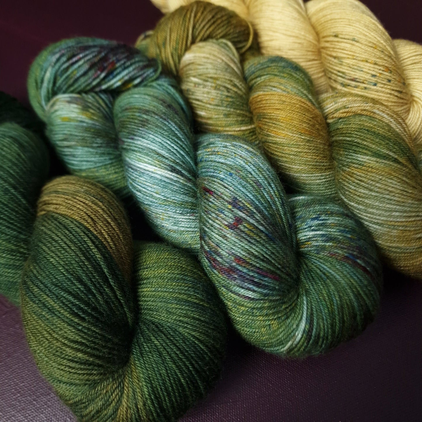 Hand dyed yarn Set ~ Wonders Of Nature ***Dyed to order ~ Sock, Merino Singles, DK, Aran, Mohair Silk