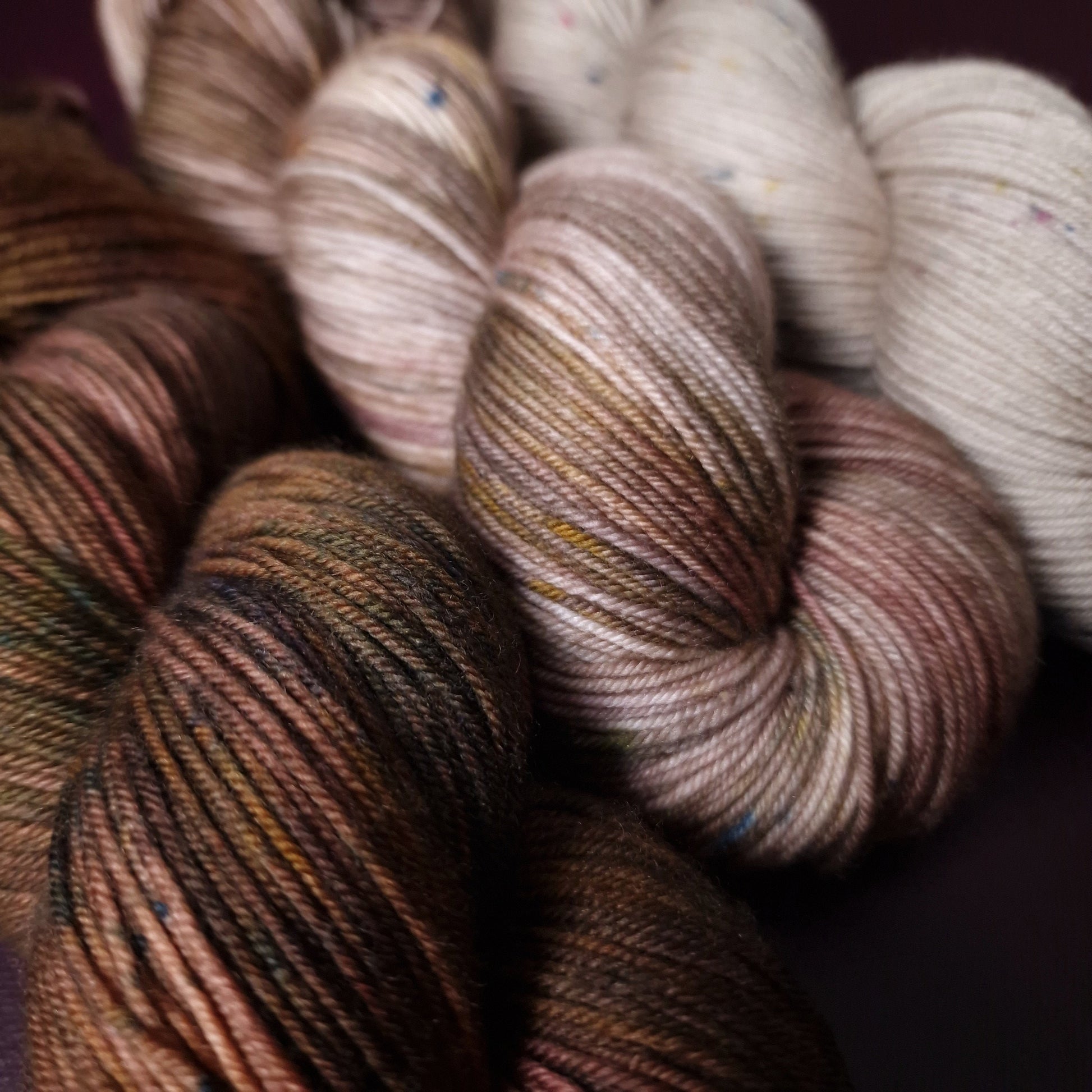 Hand dyed yarn ~ Dirty Chai Latte ***Dyed to order ~ Sock, Merino Singles, DK, Aran, Mohair Silk