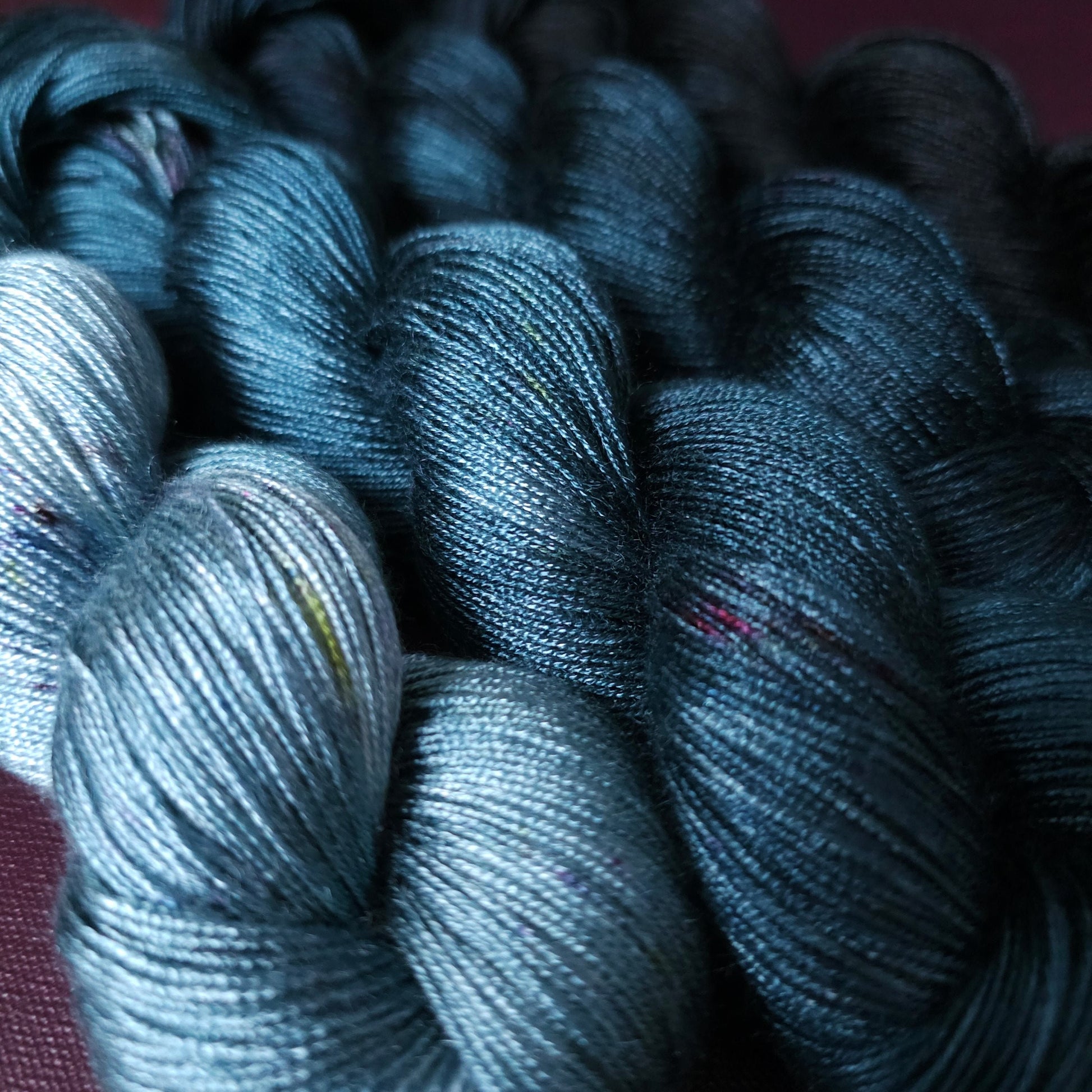 Hand dyed yarn ~ Fade Set*** Dyed to order ~ Winter Twilight ~ tencel yarn, bamboo yarn, vegan, hand painted, fingering, DK