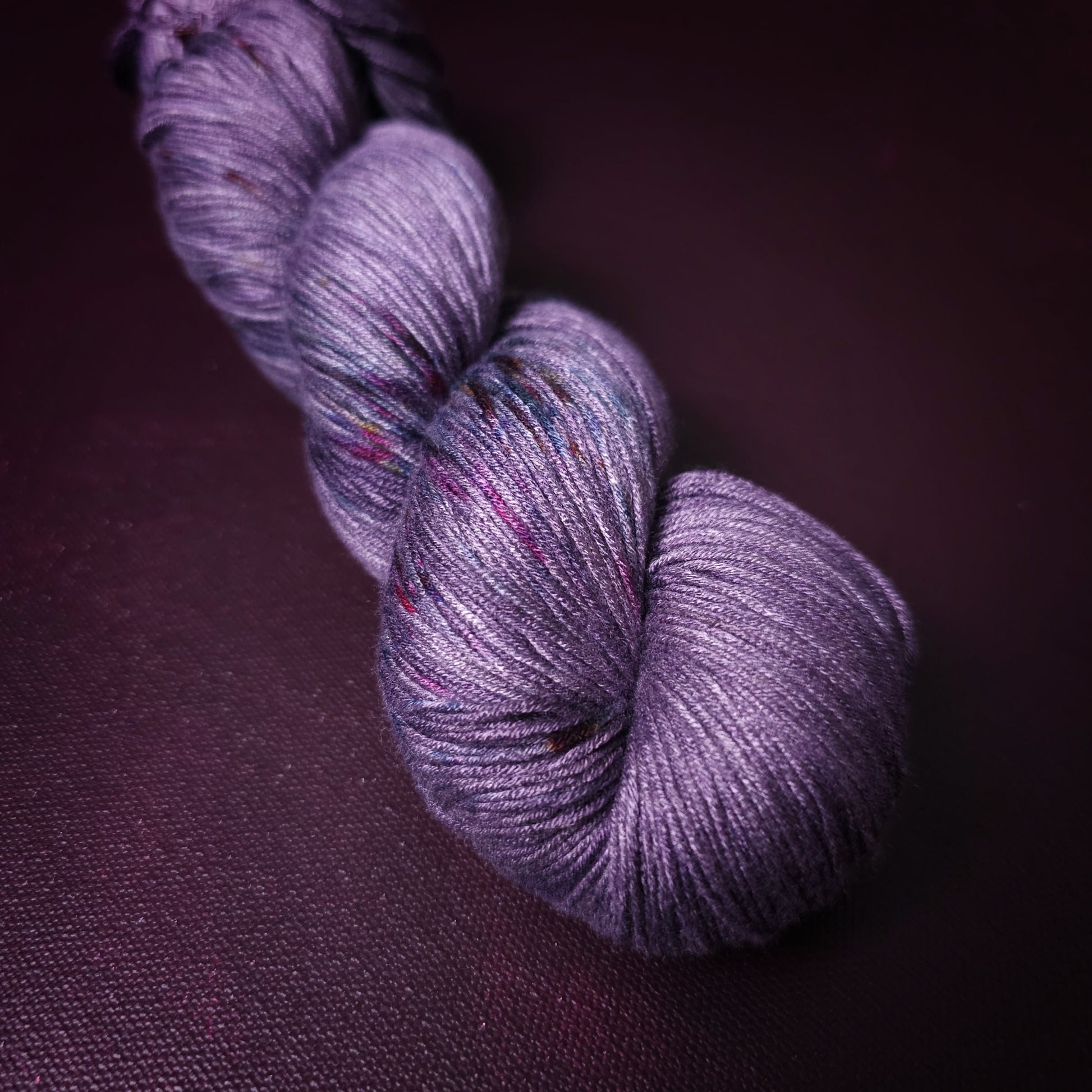 Hand dyed yarn ~ Purple Dome ***Dyed to order ~ fingering / DK weight tencel OR bamboo yarn, vegan, hand painted