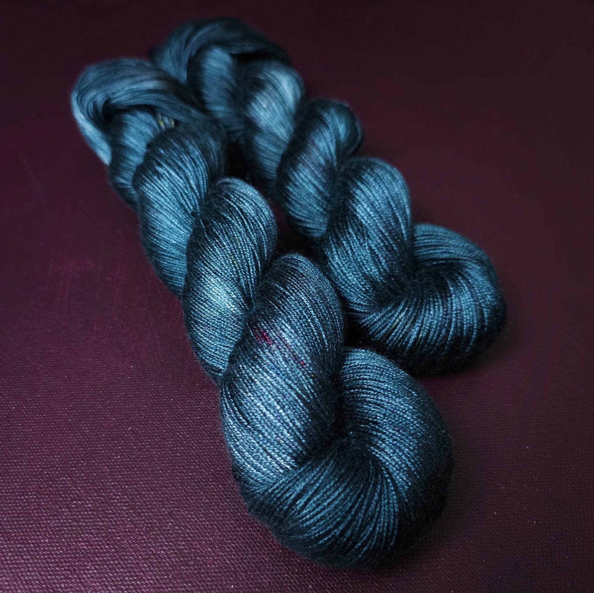 Hand dyed yarn ~ Evening Dove ***Dyed to order ~ fingering / DK weight tencel OR bamboo yarn, vegan, hand painted