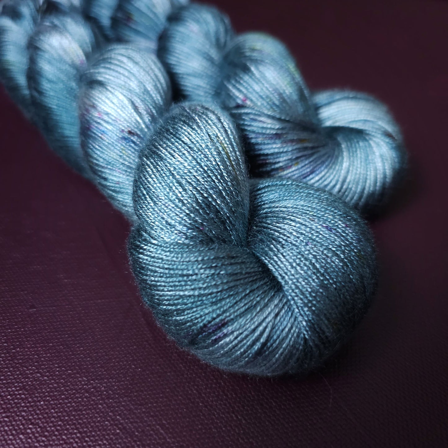 Hand dyed yarn ~ Blue Bayou ***Dyed to order ~ fingering / DK weight tencel OR bamboo yarn, vegan, hand painted