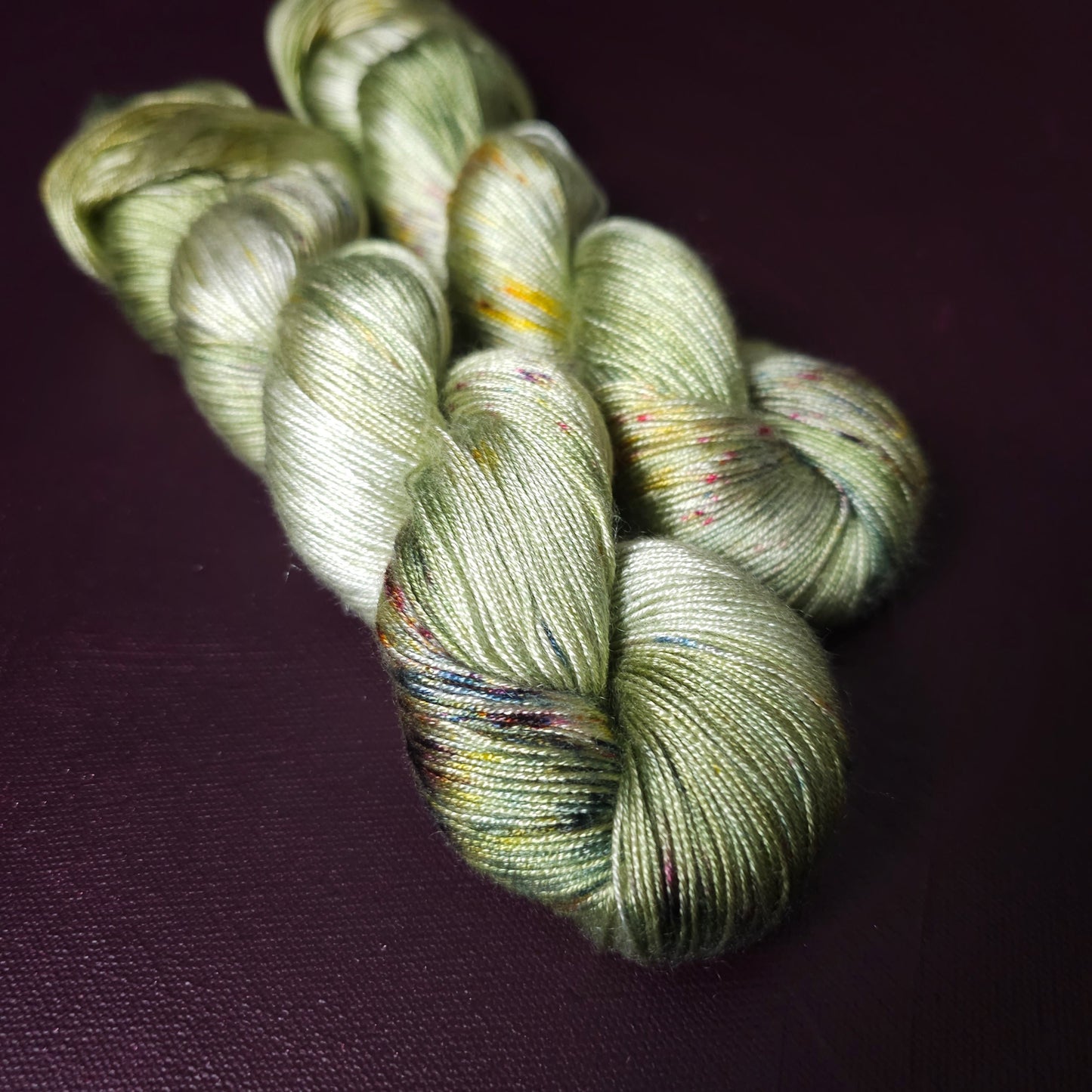 Hand dyed yarn ~ Spring Tea ***Dyed to order ~ fingering / DK weight tencel OR bamboo yarn, vegan, hand painted